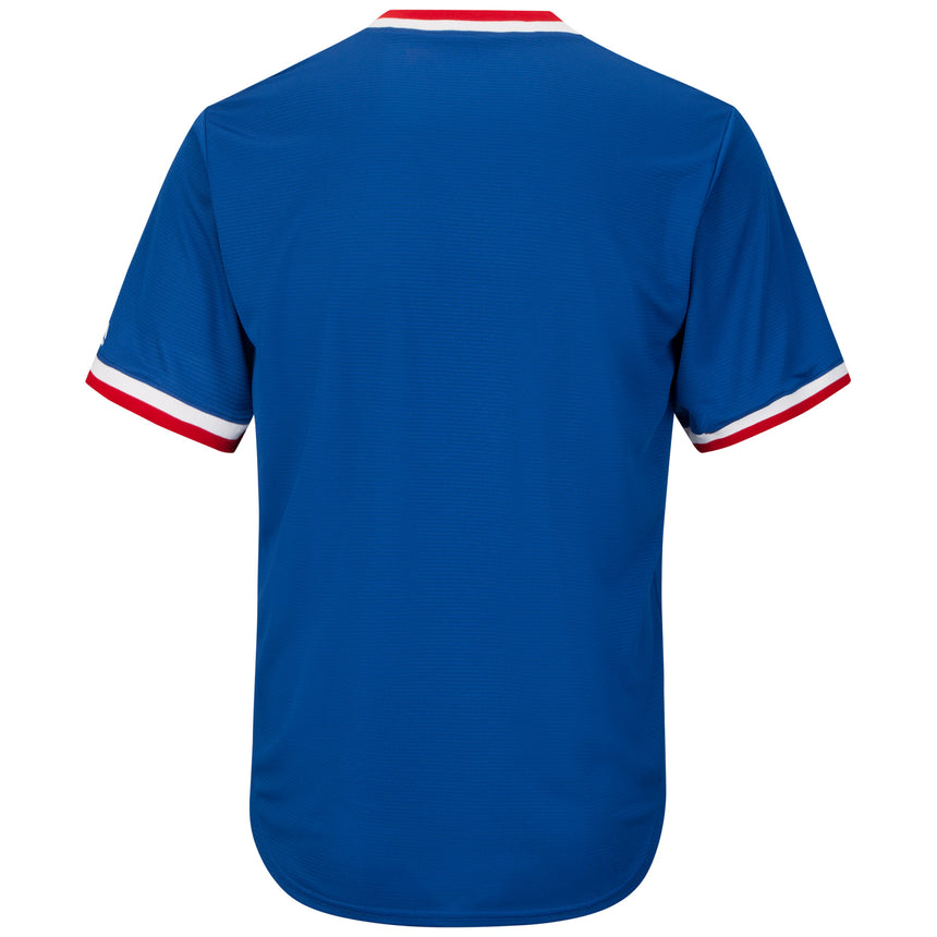 Men's Chicago Cubs Royal Blue Cooperstown Collection Cool Base Replica Jersey