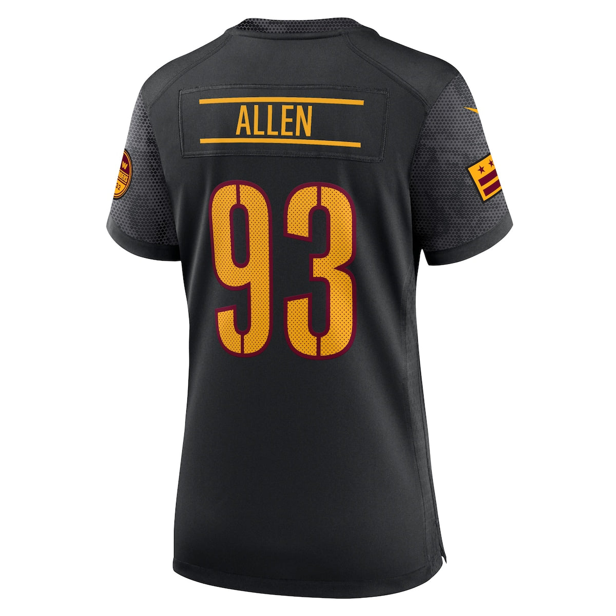 Women's Jonathan Allen Nike Commanders Alternate Game Jersey - Black