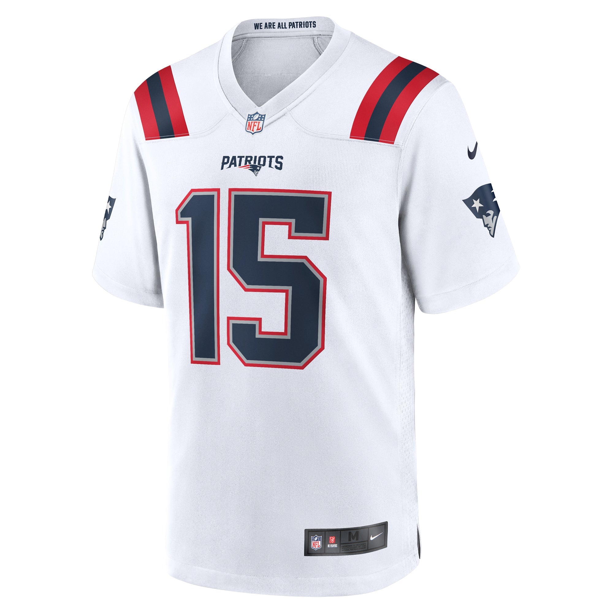 Men's Nike Ezekiel Elliott White New England Patriots Game Player Jersey