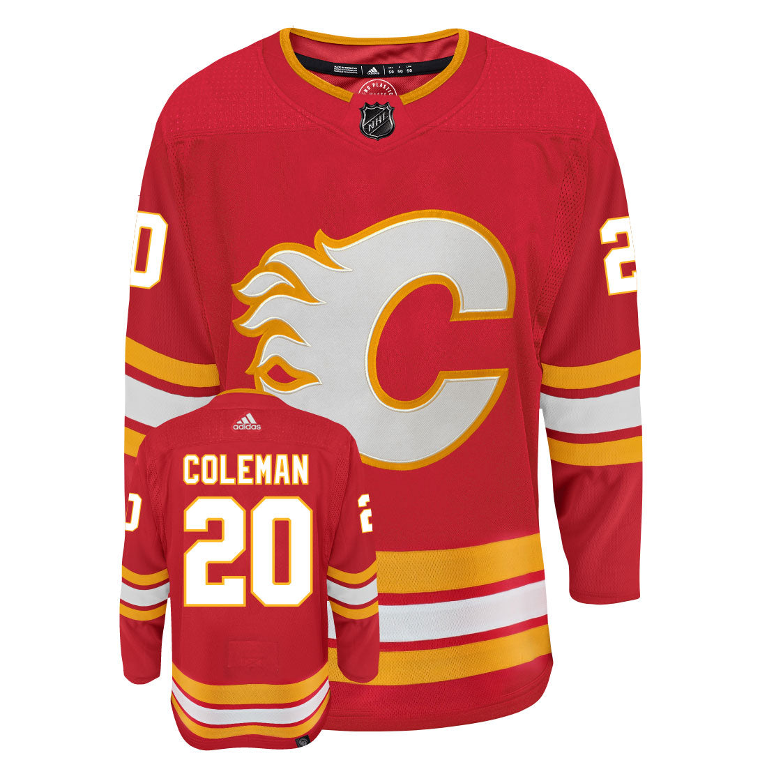Blake Coleman Calgary Flames Adidas Primegreen Authentic NHL Hockey Jersey