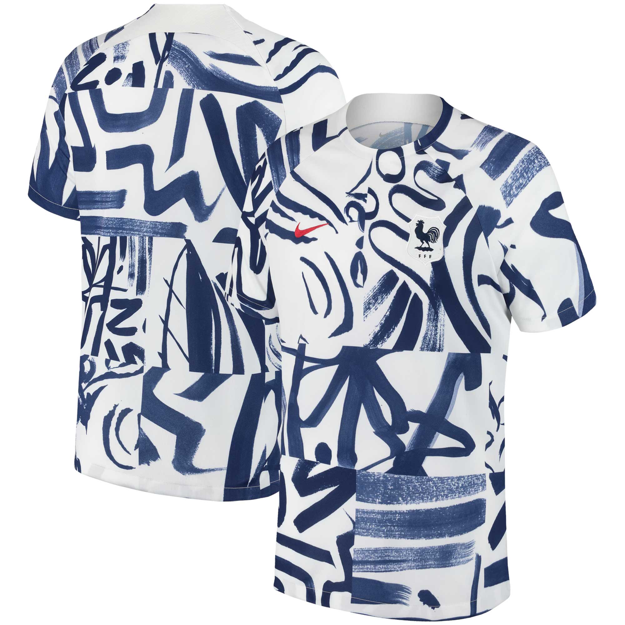 France Women's National Team Nike 2023 Academy Pro Pre-Match Top - White