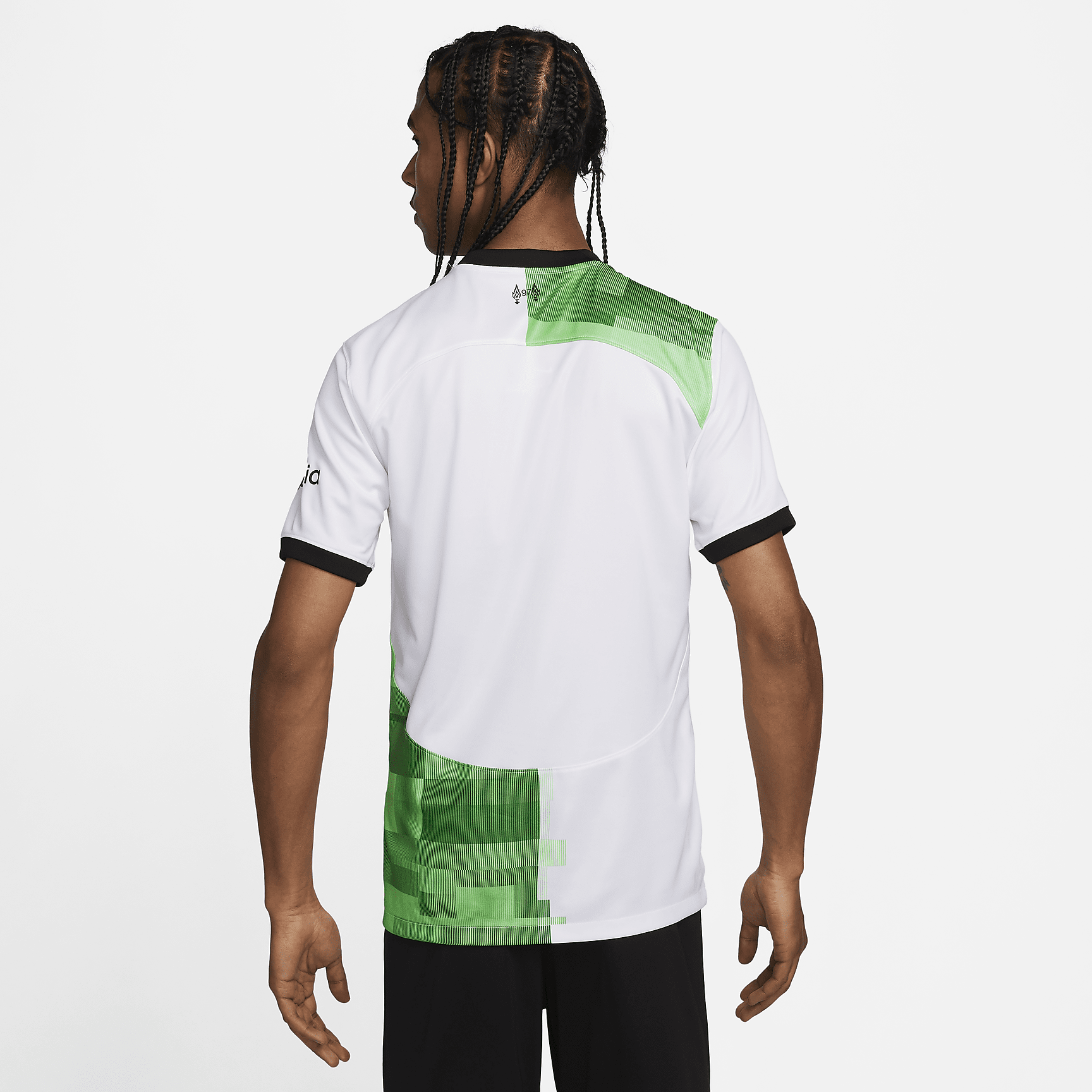 Liverpool FC 2023/24 Stadium Away Men's Nike Dri-FIT Soccer Jersey - White/Green Spark/Black
