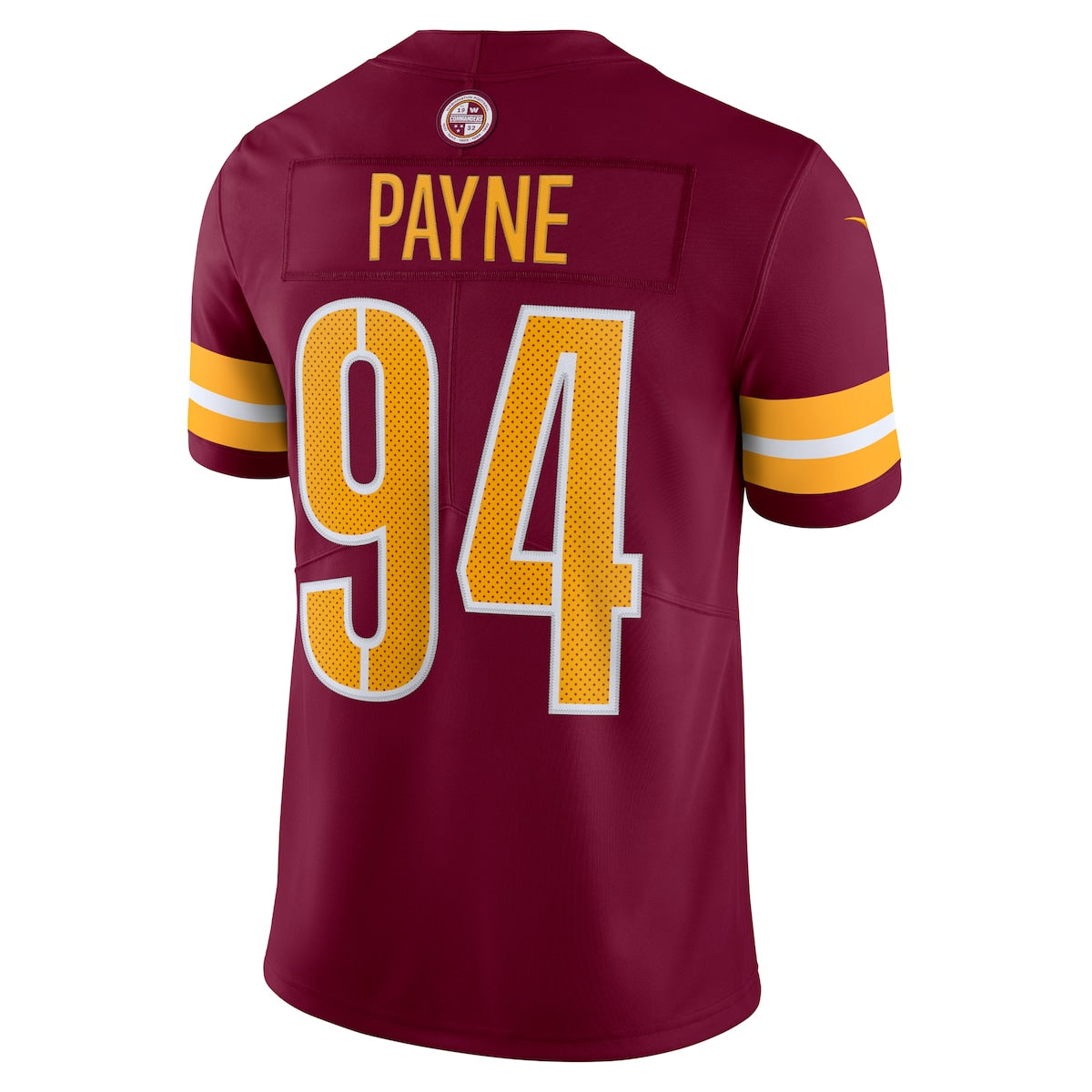 Men's Da'Ron Payne Nike Commanders Vapor Limited Jersey - Maroon