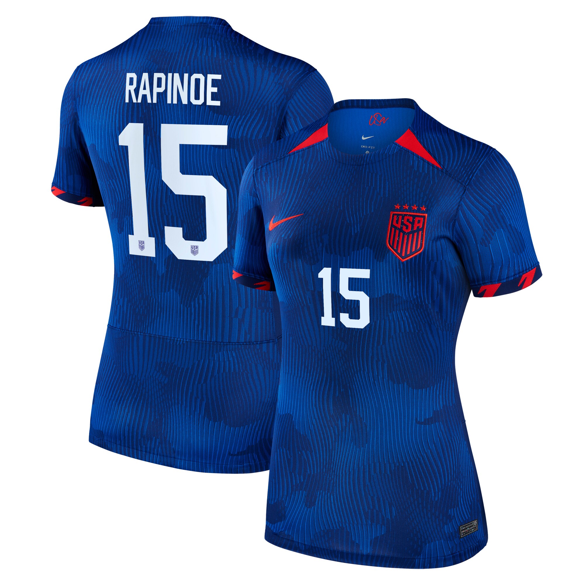 Megan Rapinoe USWNT Nike Women's 2023 Away Replica Jersey - Royal