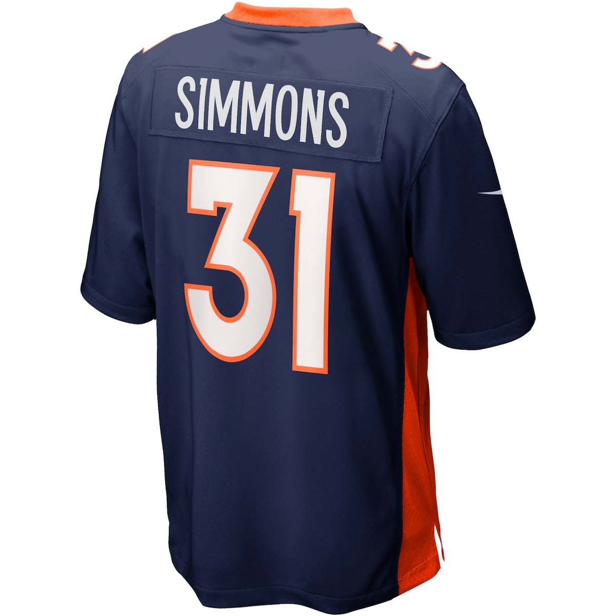 Men's Justin Simmons Nike Broncos Game Jersey - Navy