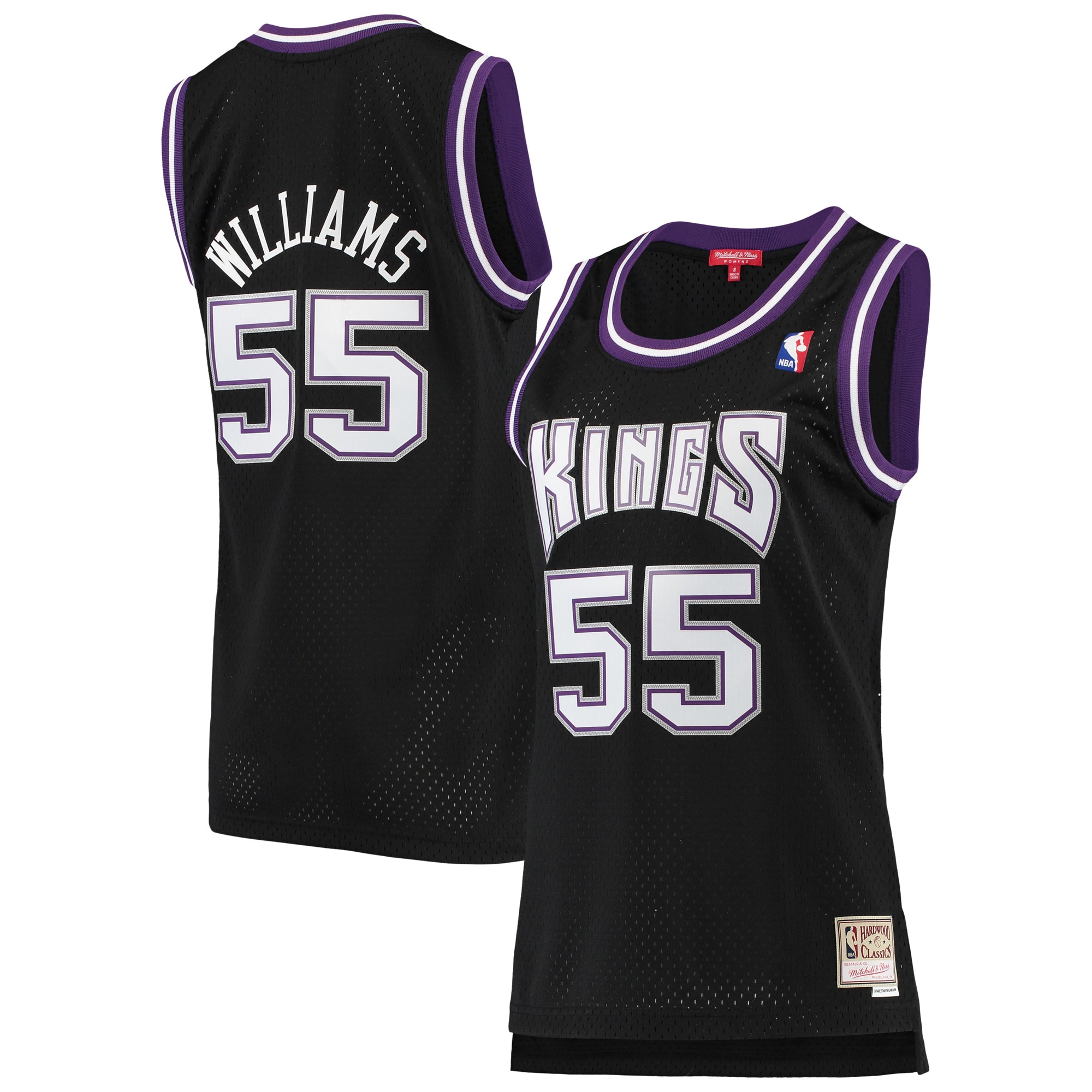 Jason Williams Sacramento Kings Mitchell & Ness Women's 2000-01 Hardwood Classics Swingman Jersey - Black