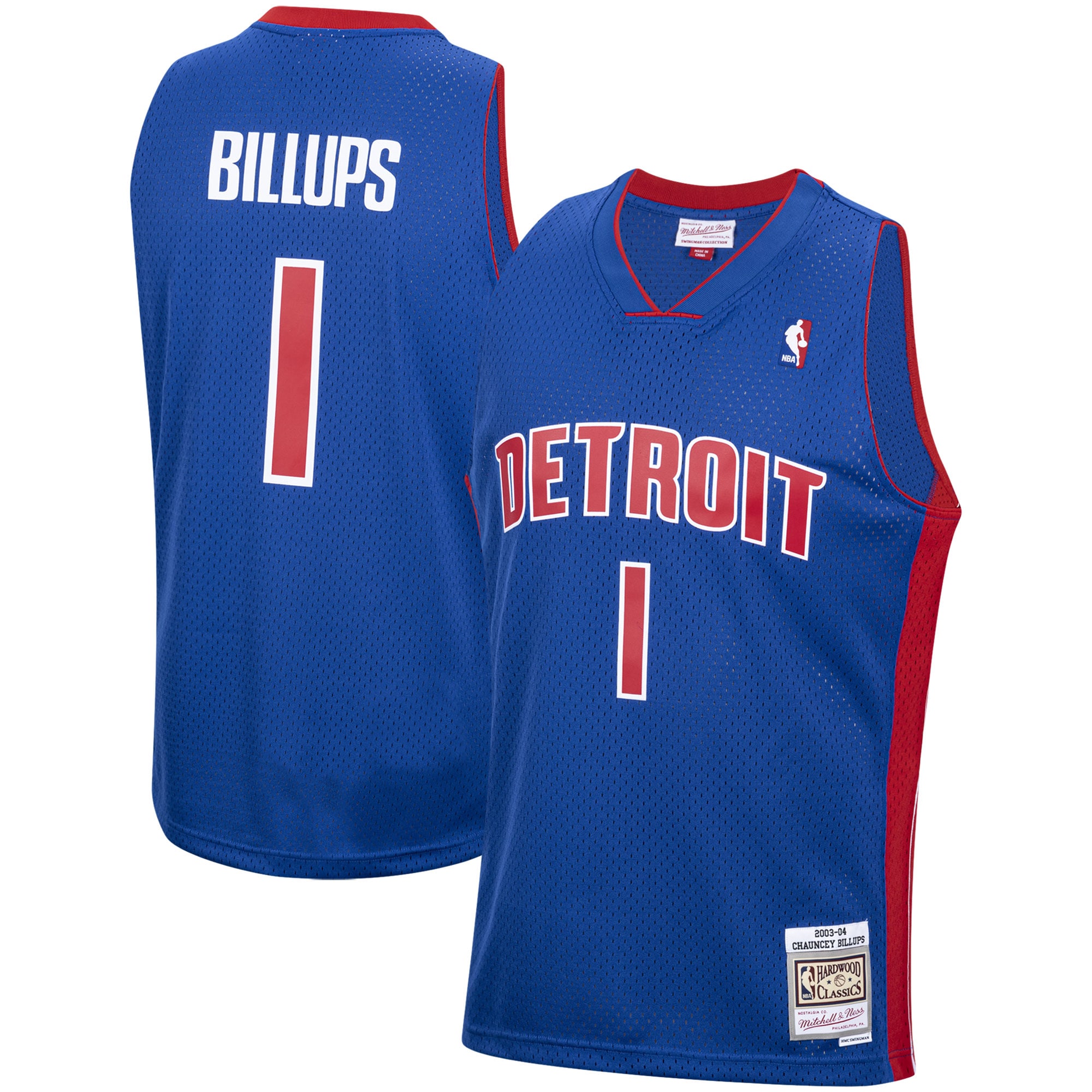 Chauncey Billups Detroit Pistons Mitchell & Ness Hardwood Classics Swingman Jersey - Royal