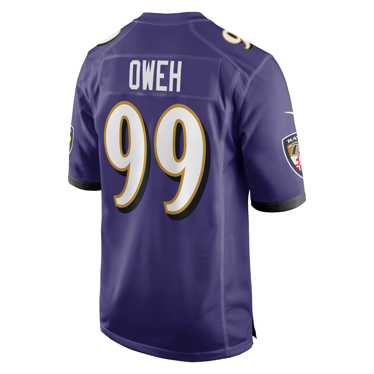 Men's Odafe Oweh Nike Ravens Game Jersey - Purple
