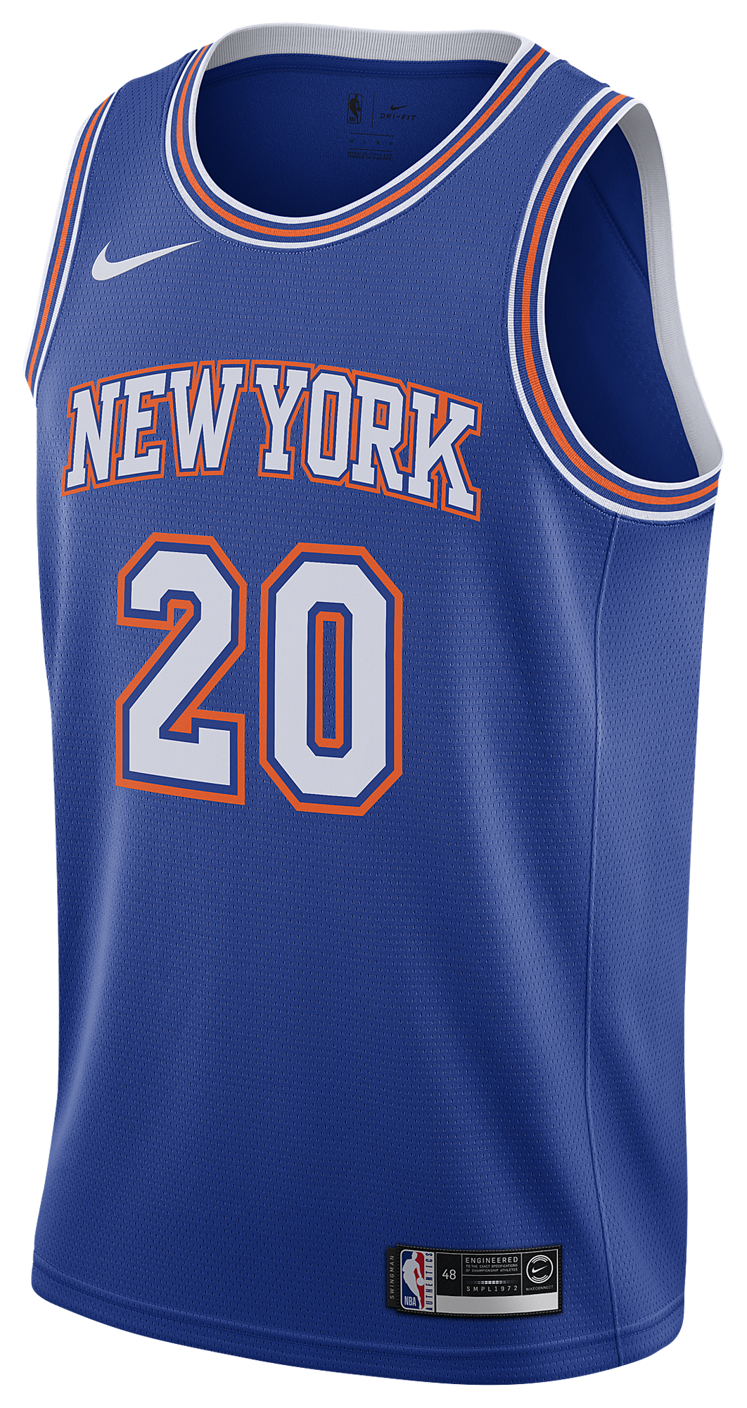 Men's Knox Kevin Nike Knicks Swingman Jersey - Blue