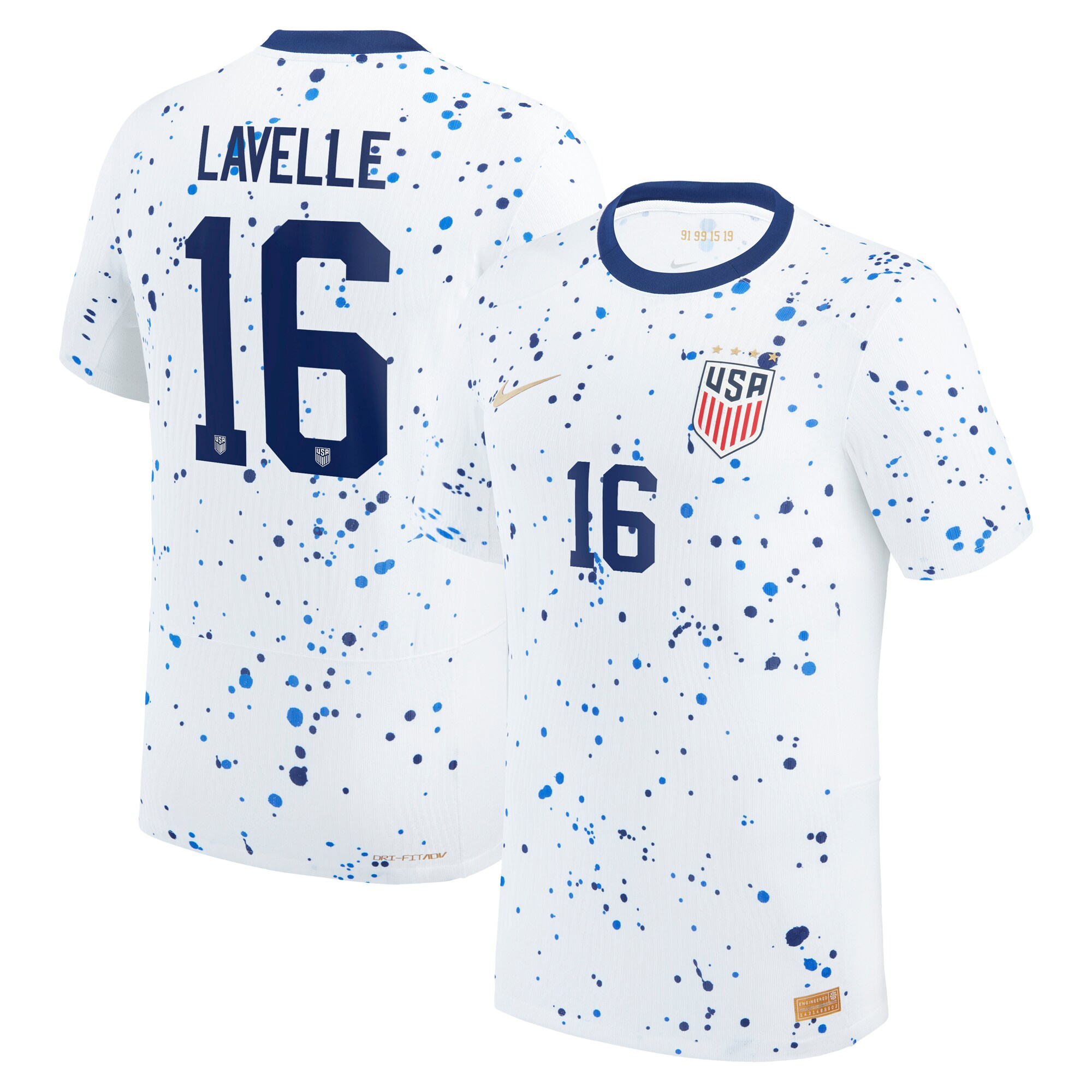 Rose Lavelle USWNT Nike 2023 Home Authentic Jersey - White