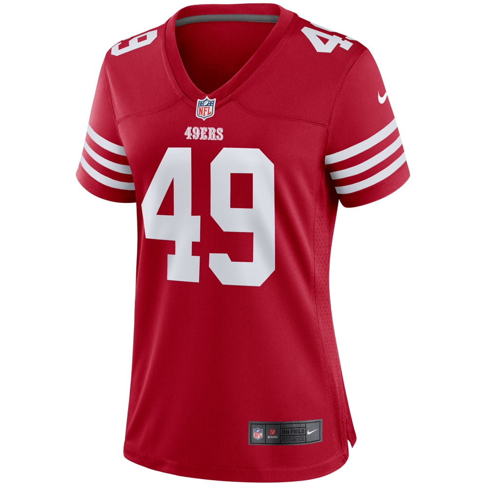 Women's Nike Faithful 49 Scarlet San Francisco 49ers Player Game Jersey
