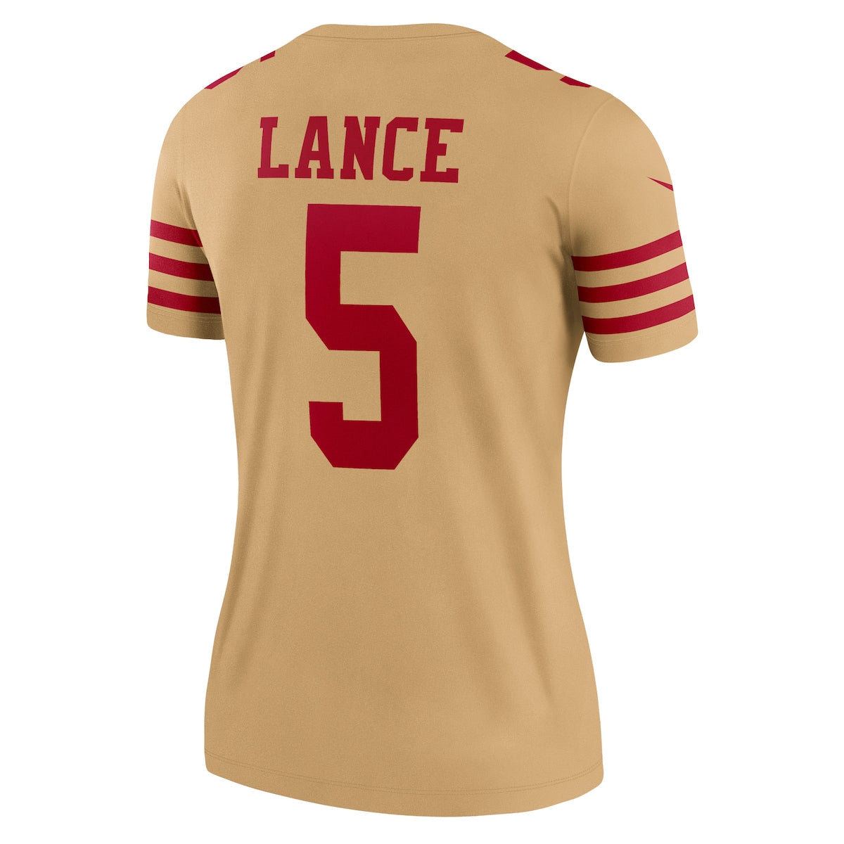 Women's Trey Lance Nike 49ers Inverted Legend Jersey - Gold