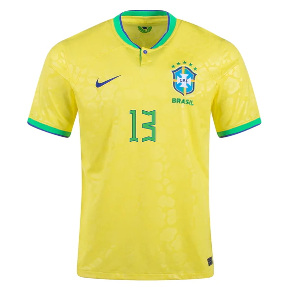 Brazil Dani Alves Home Jersey 2022 World Cup Kit