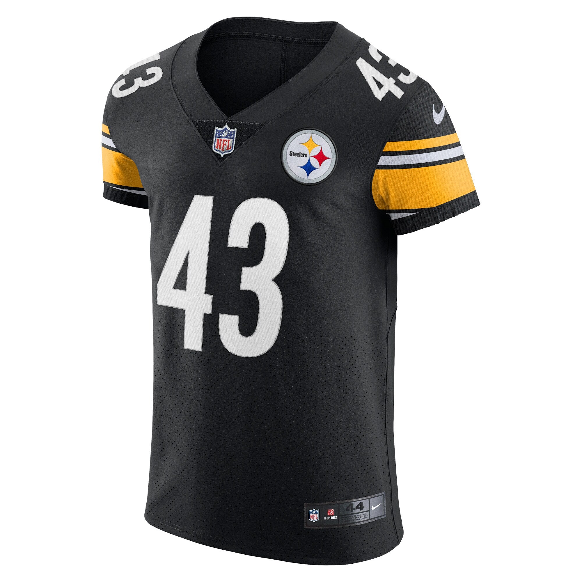 Men's Nike Troy Polamalu Black Pittsburgh Steelers Retired Player Elite Jersey