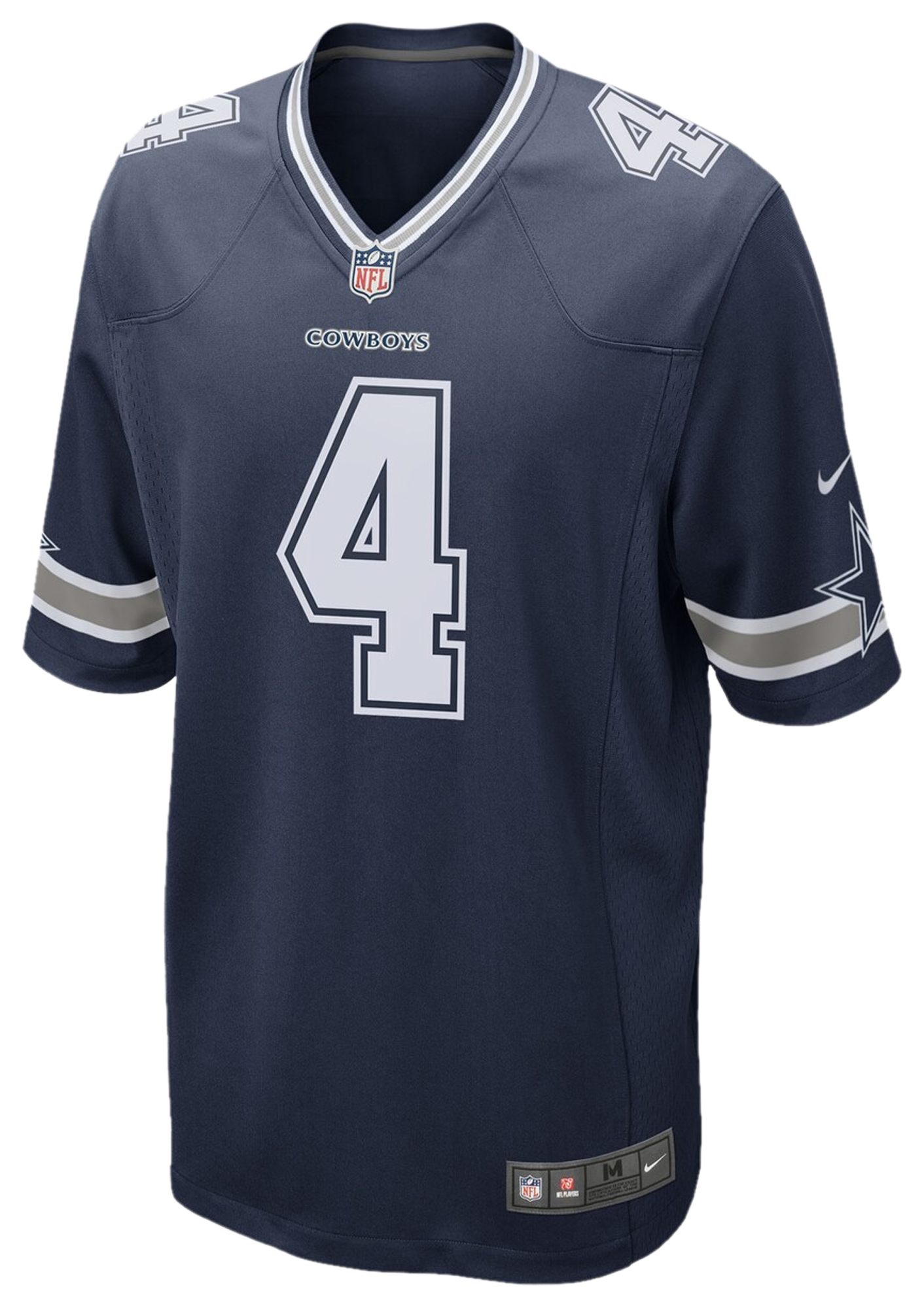 Men's Prescott Dak Nike Cowboys Game Jersey - Navy