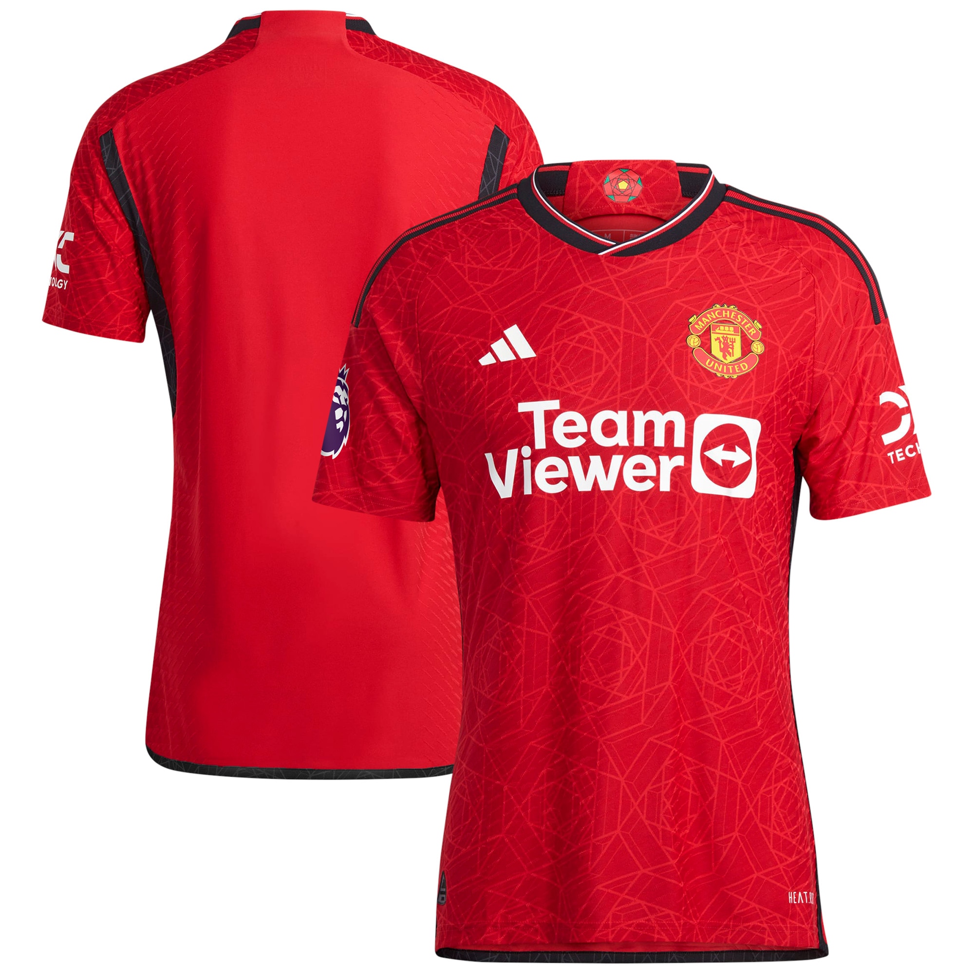 Manchester United adidas 2023/24 Home Authentic Jersey - Red