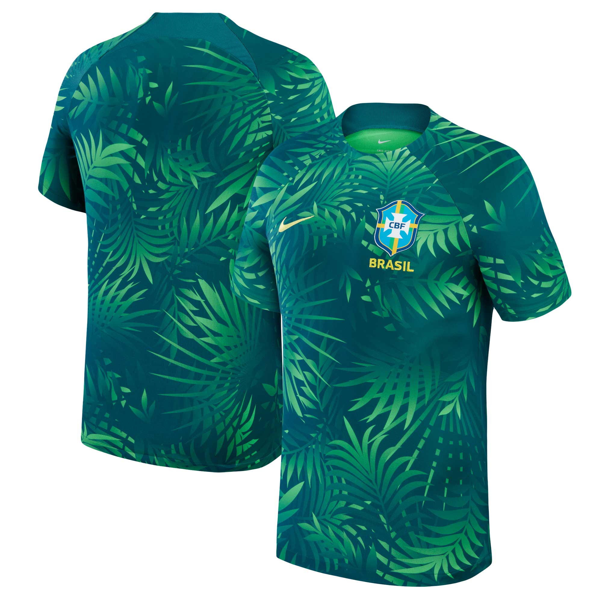 Brazil Women's National Team Nike 2023 Academy Pro Pre-Match Top - Green