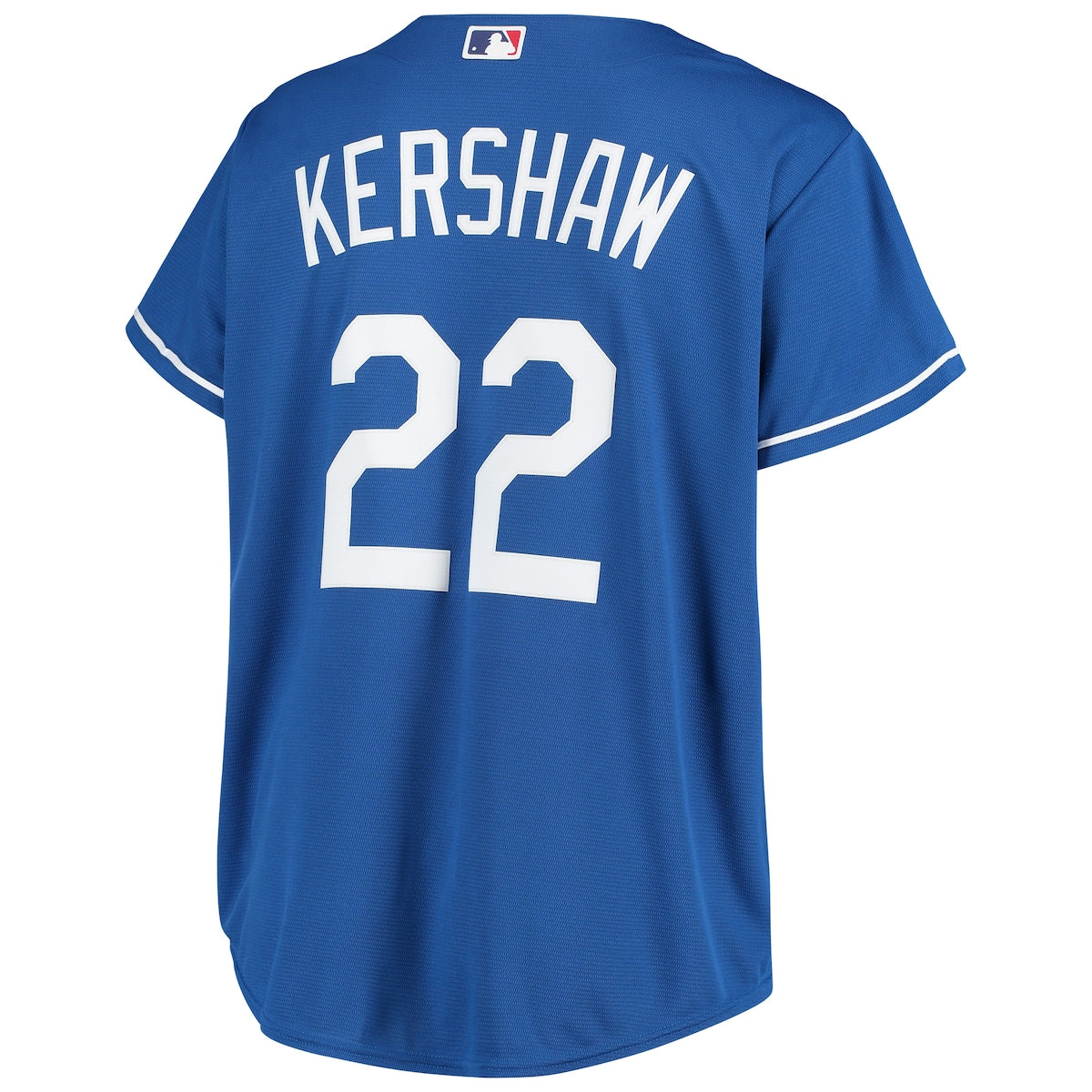 Women's Clayton Kershaw Profile Dodgers Plus Size Replica Jersey - Blue