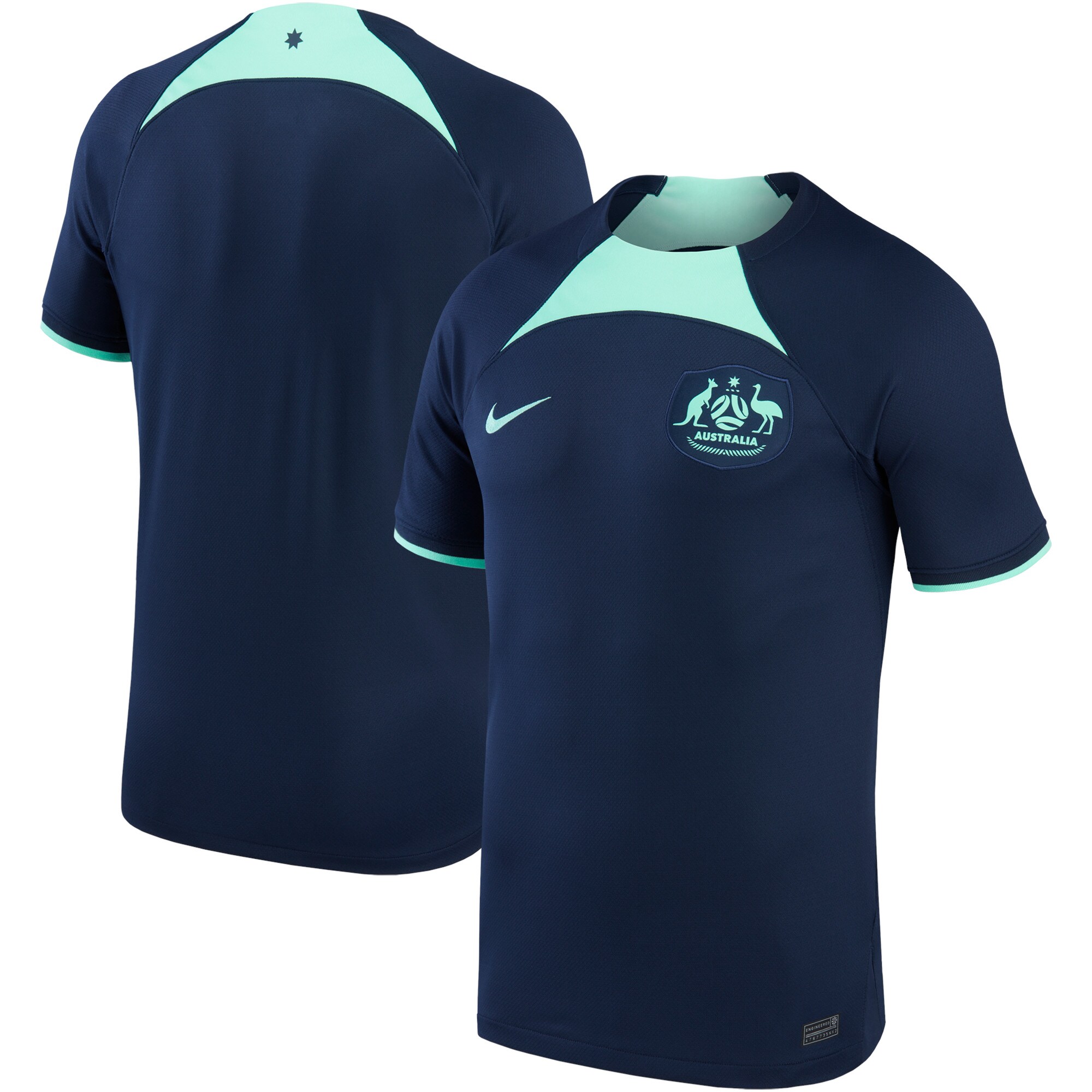 Australia National Team Nike 2022/23 Away Replica Jersey - Navy