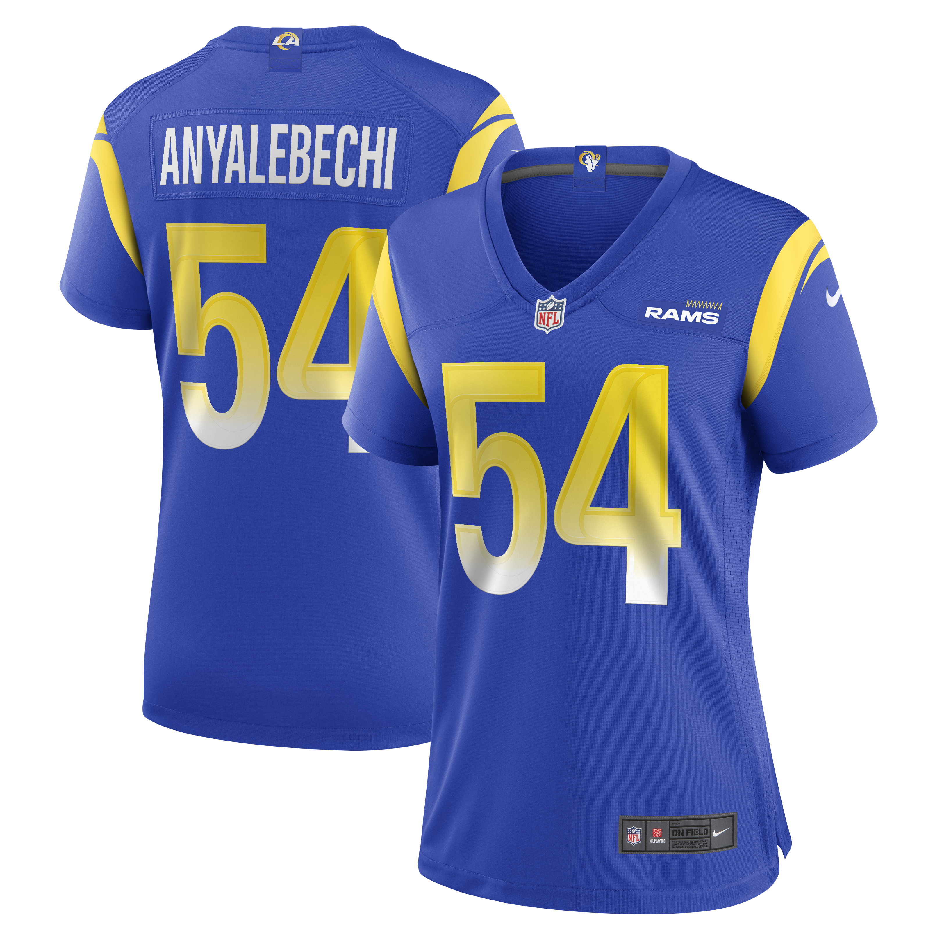 Kelechi Anyalebechi Los Angeles Rams Nike Women's  Game Jersey - Royal