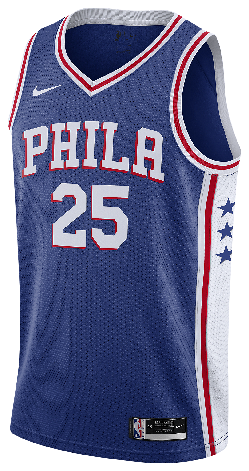 Men's Simmons Ben Nike 76ers Icon Edition 2020 Swingman Jersey - Blue