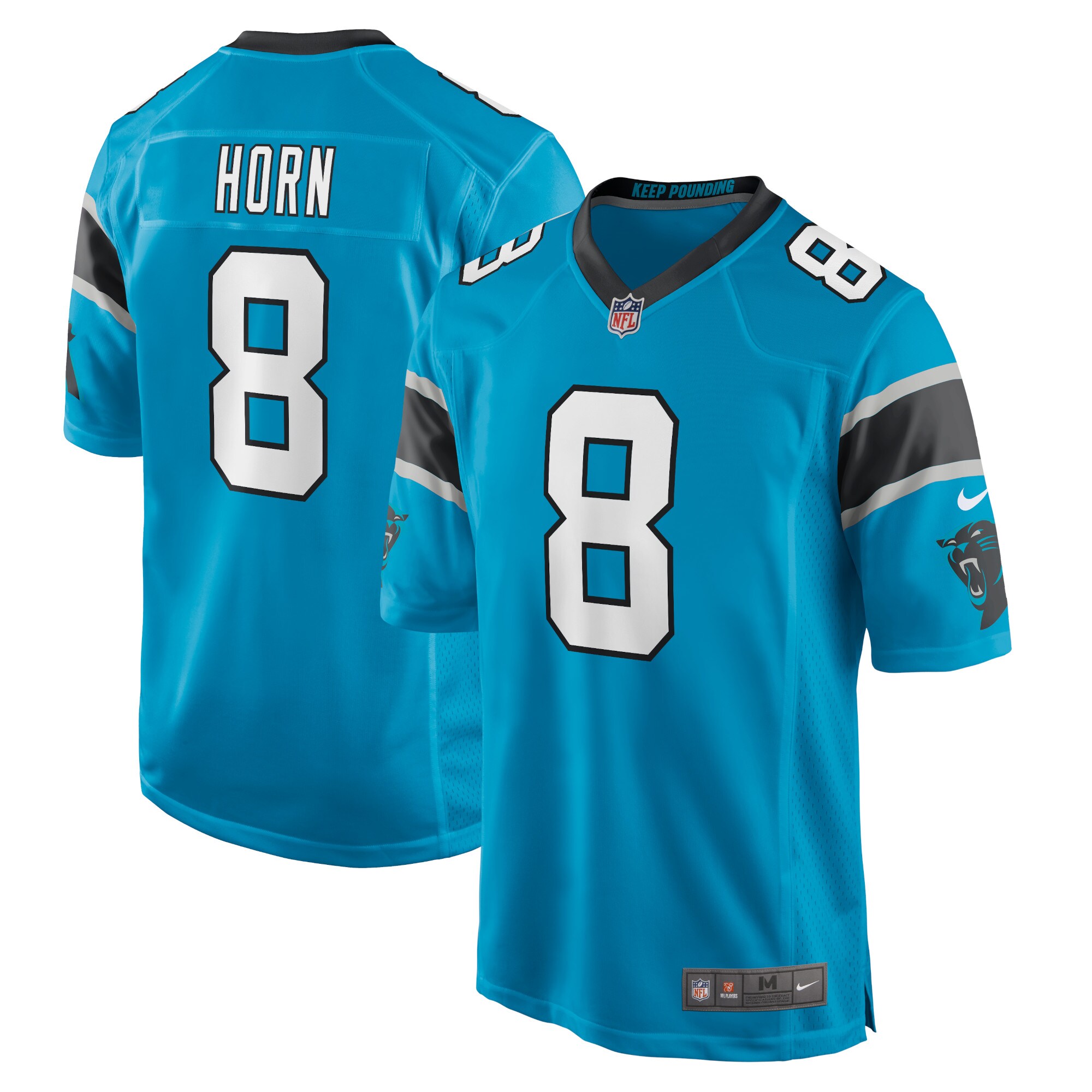 Jaycee Horn Carolina Panthers Nike Game Player Jersey - Blue