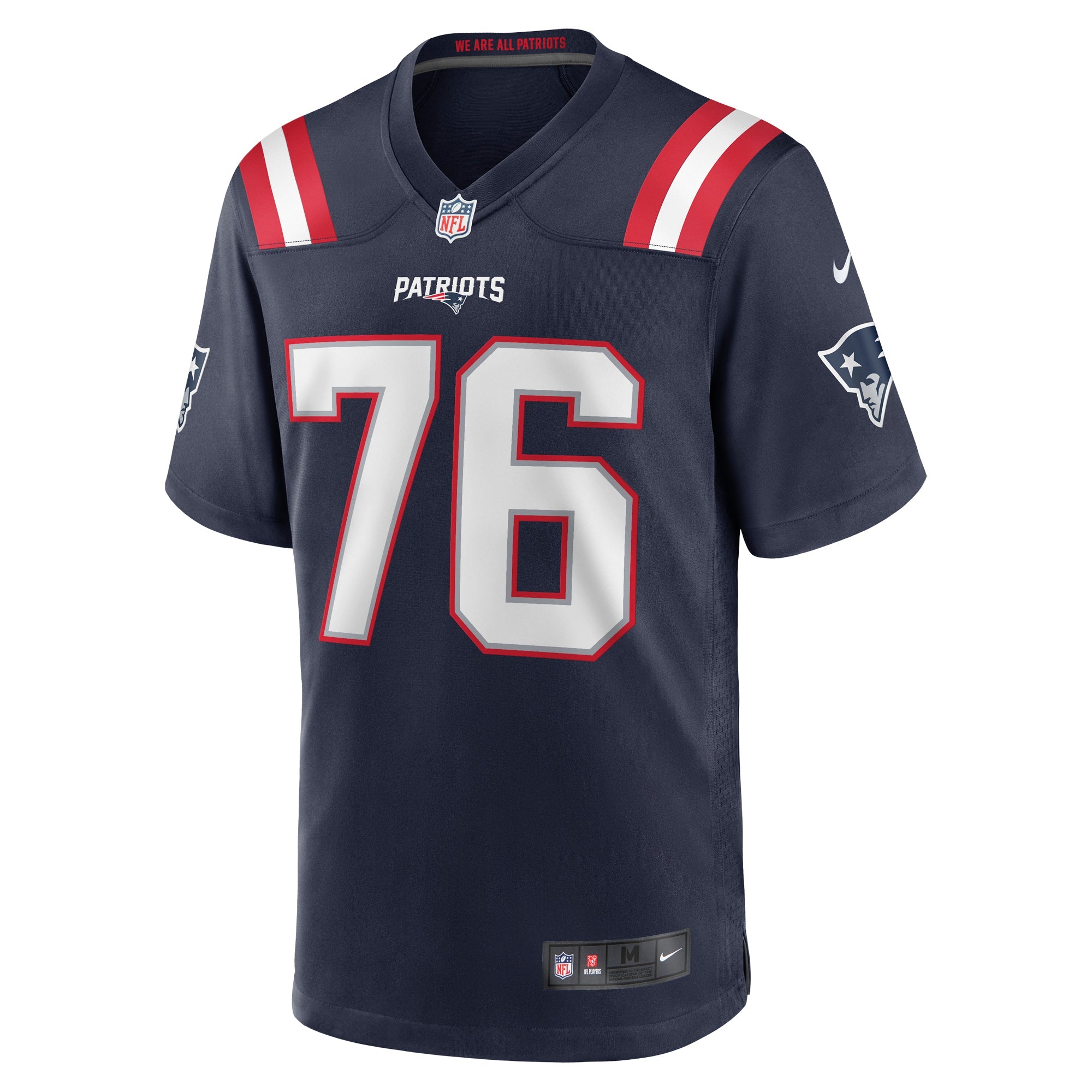 Men's Nike Calvin Anderson Navy New England Patriots Game Jersey