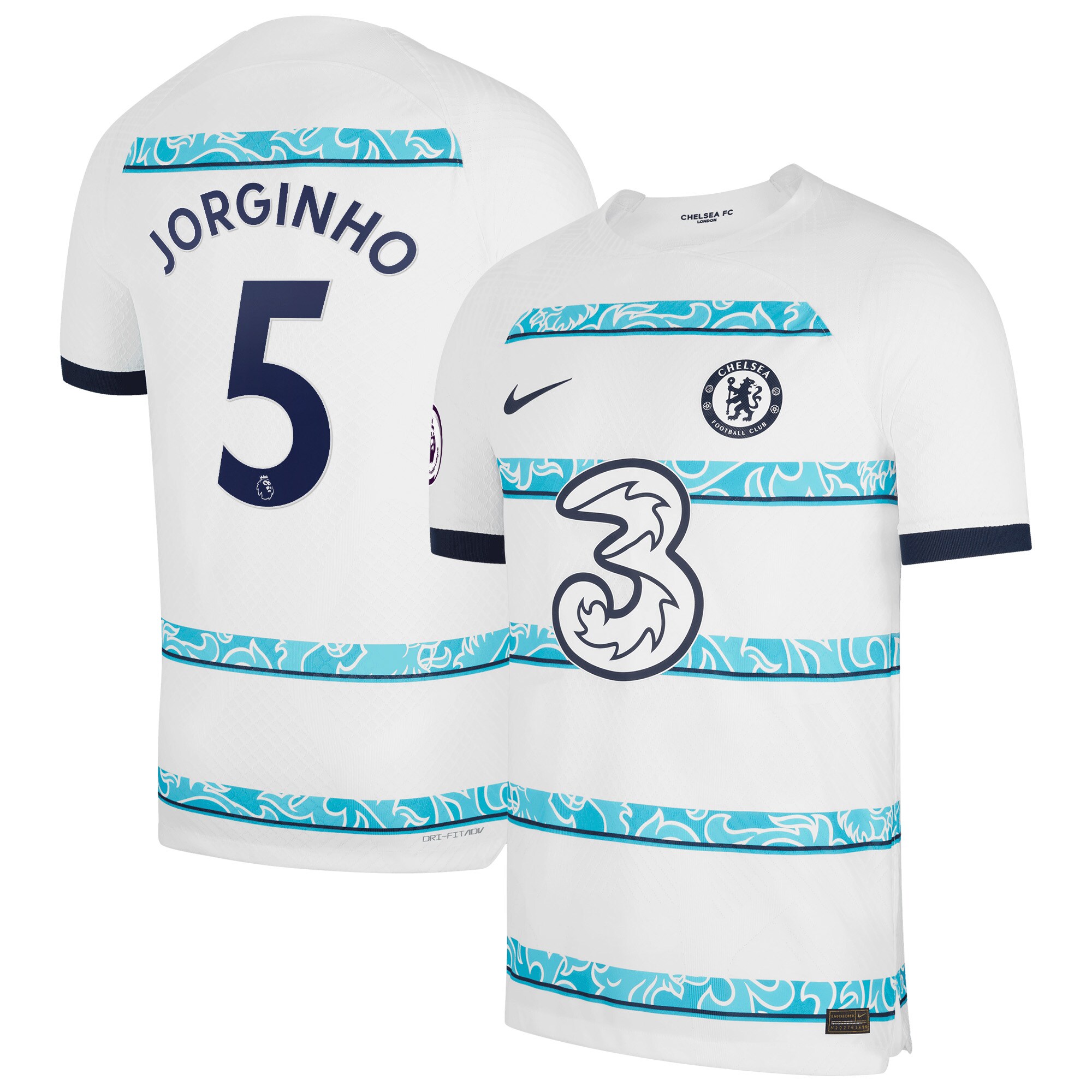 Jorginho Chelsea Nike 2022/23 Away Vapor Match Authentic Player Jersey - White