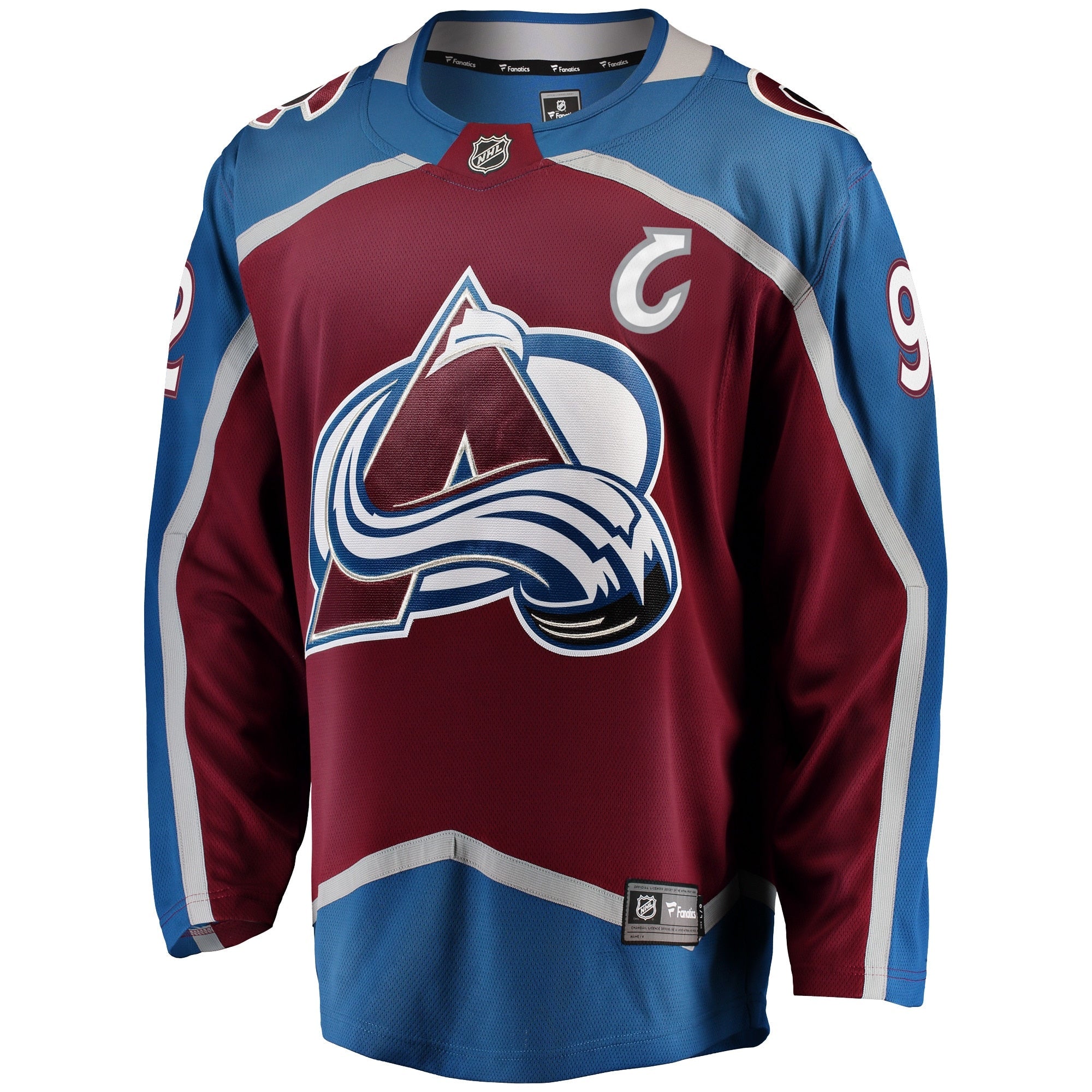 Men's Fanatics Branded Gabriel Landeskog Burgundy Colorado Avalanche Breakaway Player Jersey