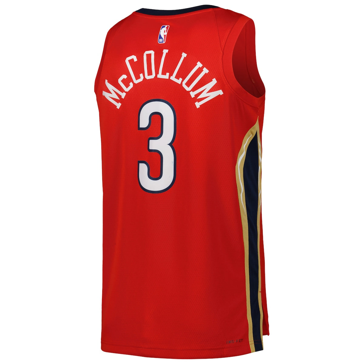 Men's CJ McCollum Jordan Pelicans Swingman Jersey Statement Edition - Red