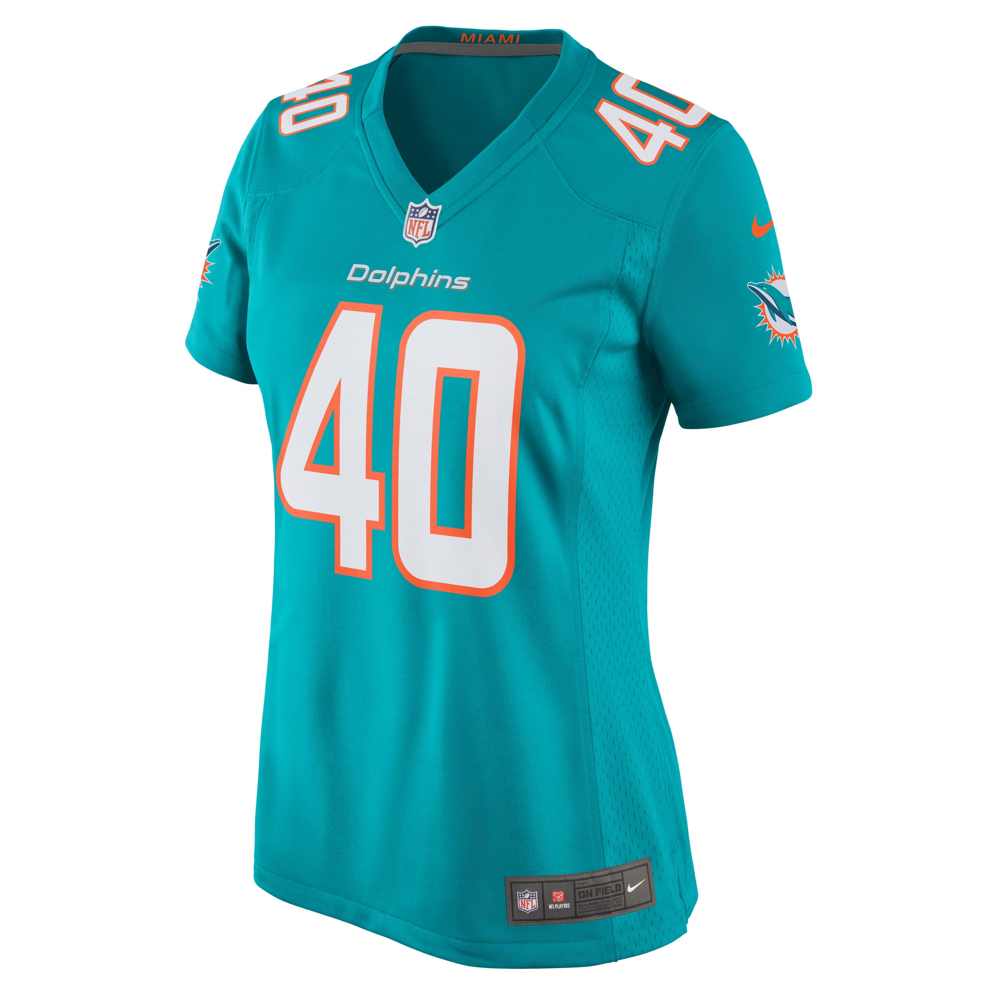 Women's Nike Nik Needham Aqua Miami Dolphins Game Jersey