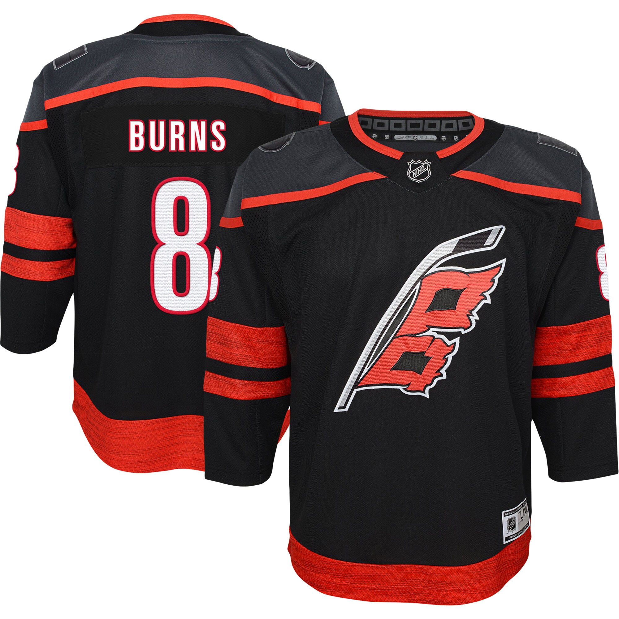 Brent Burns Carolina Hurricanes Youth 2022/23 Premier Player Jersey - Black