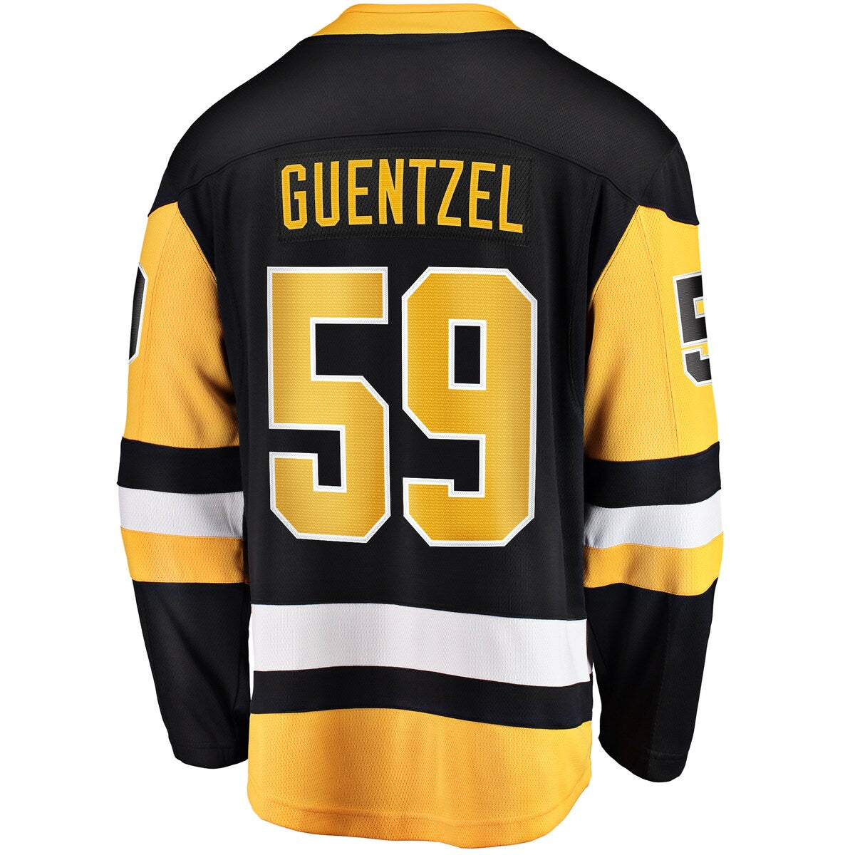 Men's Jake Guentzel Fanatics Penguins Breakaway Jersey - Black