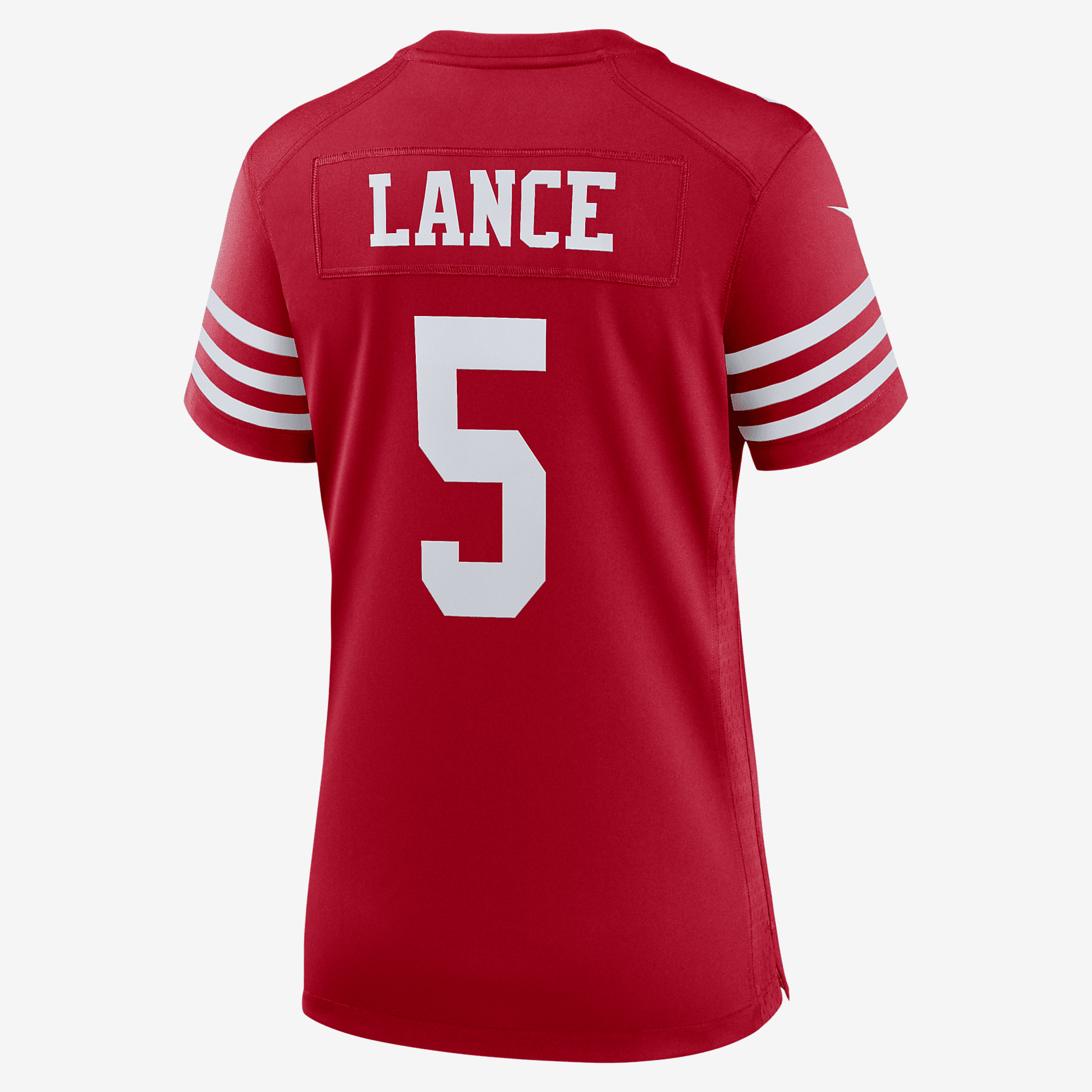 NFL San Francisco 49ers (Trey Lance) Women's Game Football Jersey - Scarlet