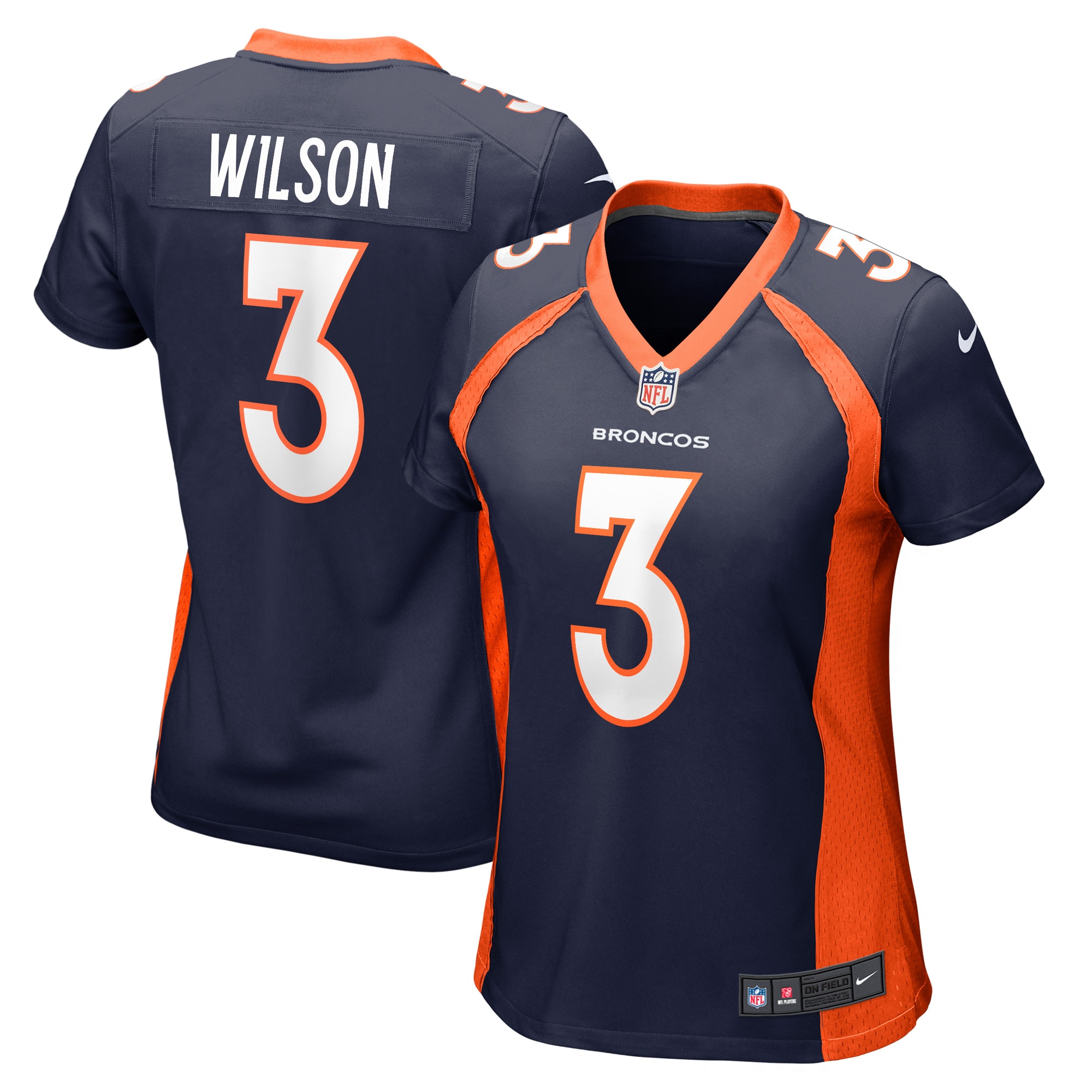 Russell Wilson Denver Broncos Nike Women's Alternate Game Jersey - Navy