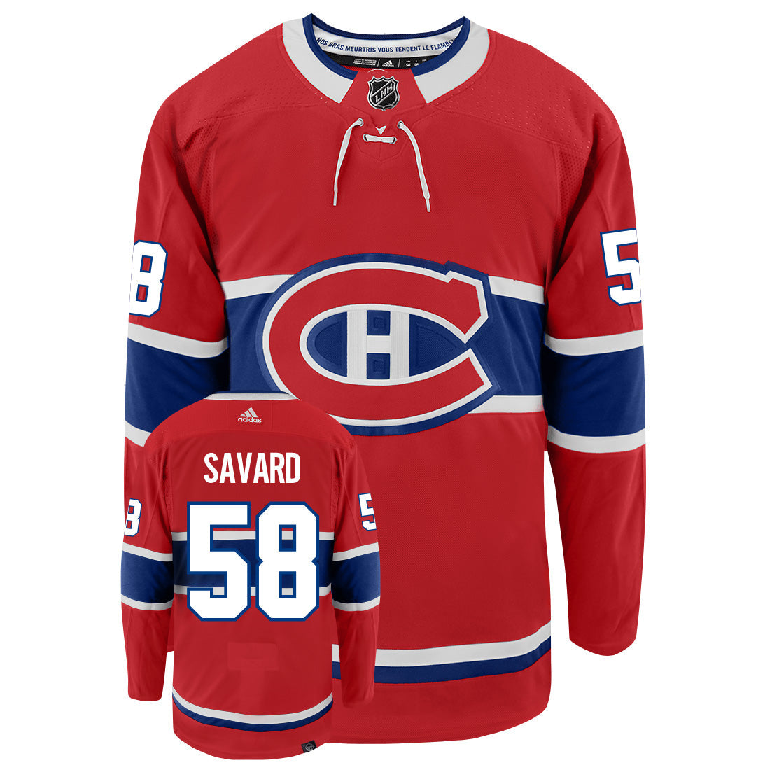 David Savard Montreal Canadiens Adidas Primegreen Authentic NHL Hockey Jersey