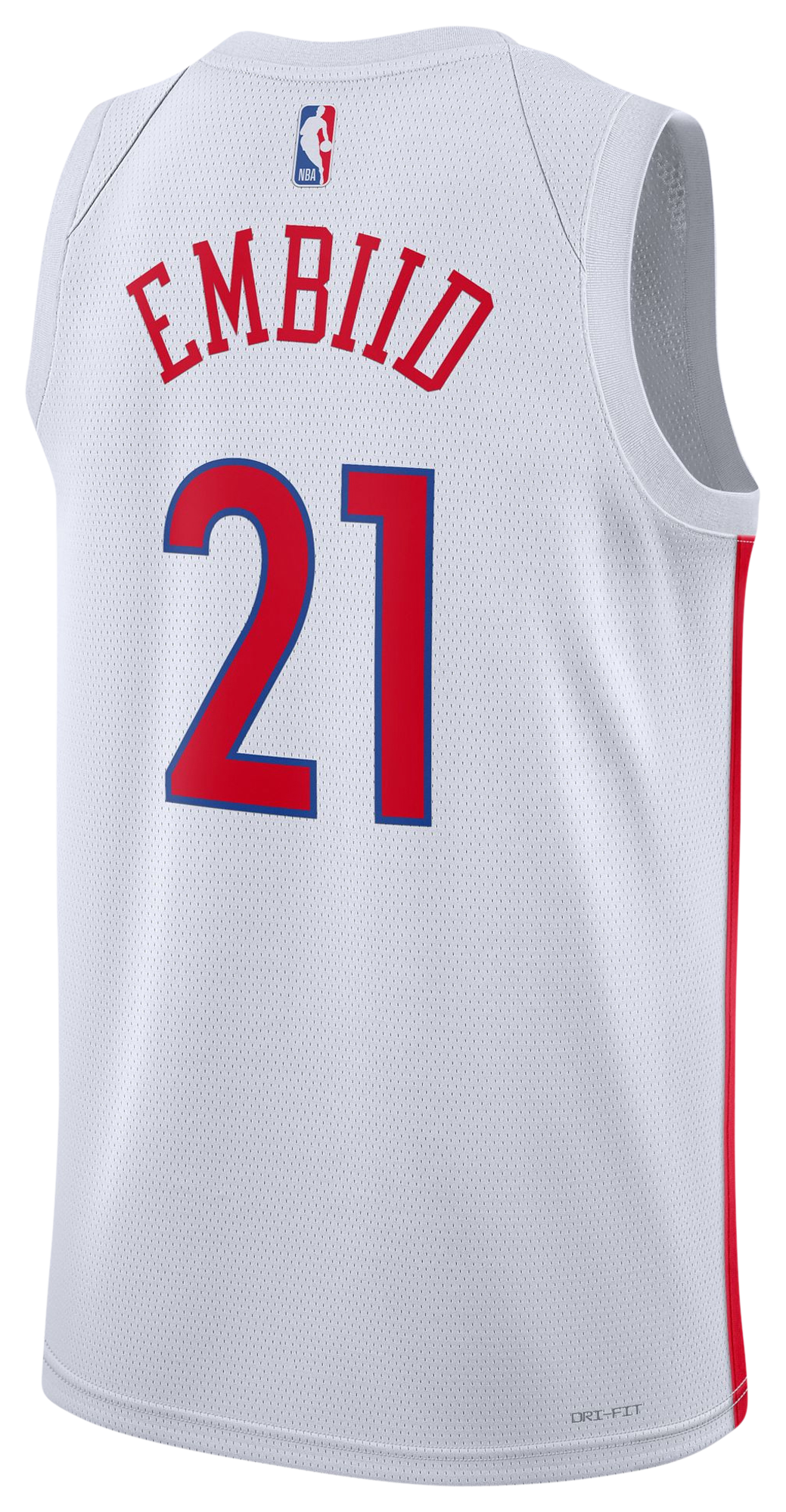 Men's Embiid Joel Nike 76ers Swingman Jersey - White