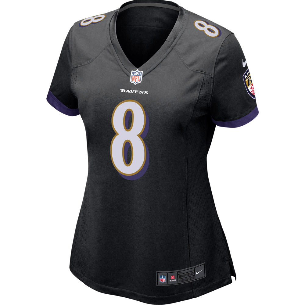 Women's Baltimore Ravens Lamar Jackson Game Jersey Black