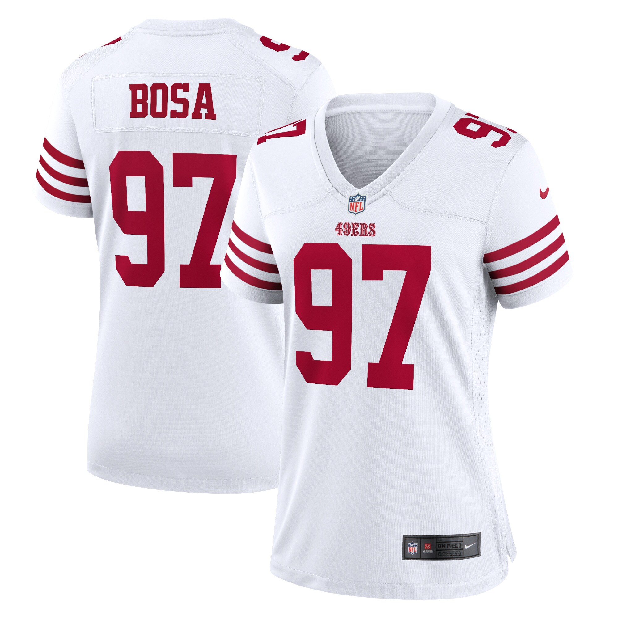 Nick Bosa San Francisco 49ers Nike Women's Player Game Jersey - White