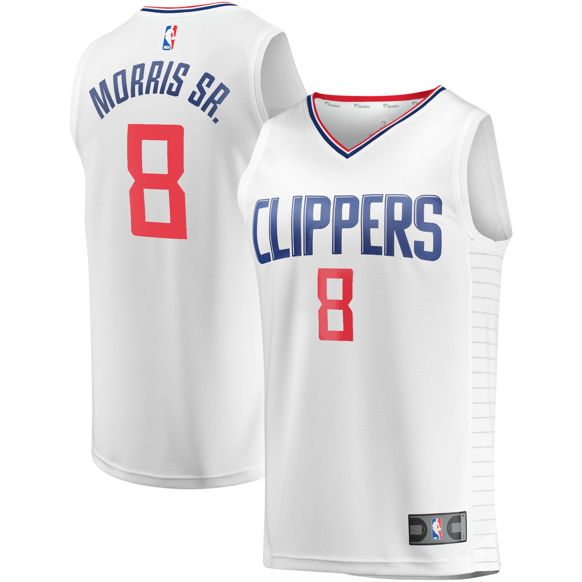 Marcus Morris Sr. LA Clippers Fanatics Branded Youth Fast Break Player Jersey - Association Edition - White