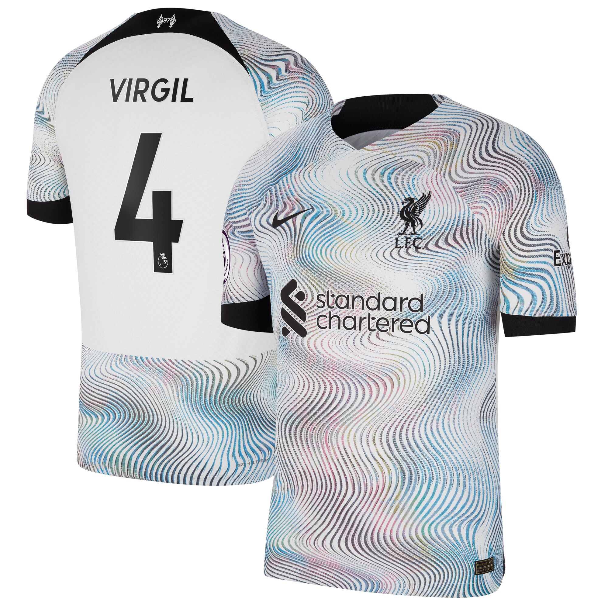 Virgil Van Dijk Liverpool Nike 2022/23 Away Vapor Match Authentic Player Jersey - White
