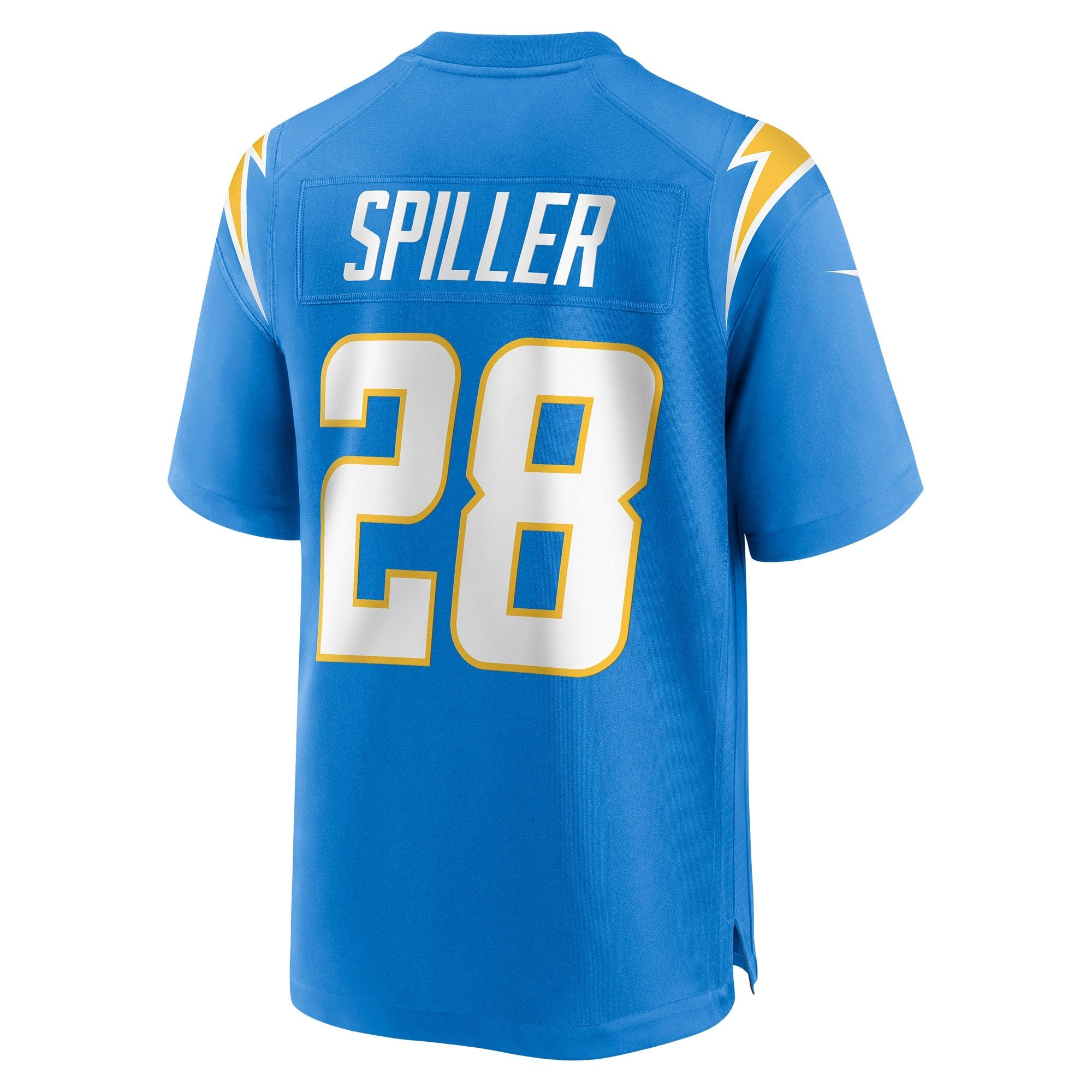 Men's Nike Isaiah Spiller Powder Blue Los Angeles Chargers Game Jersey