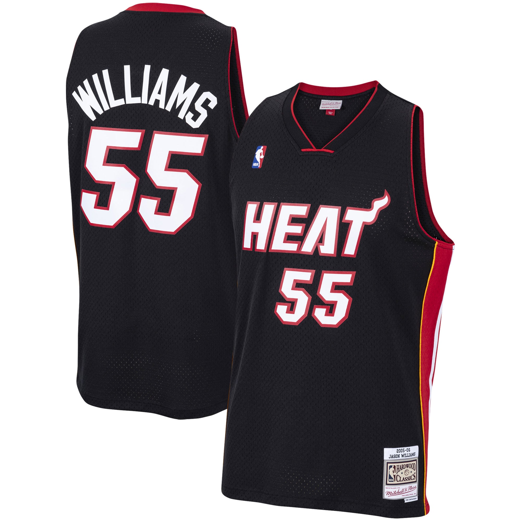 Jason Williams Miami Heat Mitchell & Ness Hardwood Classics Swingman Jersey - Black