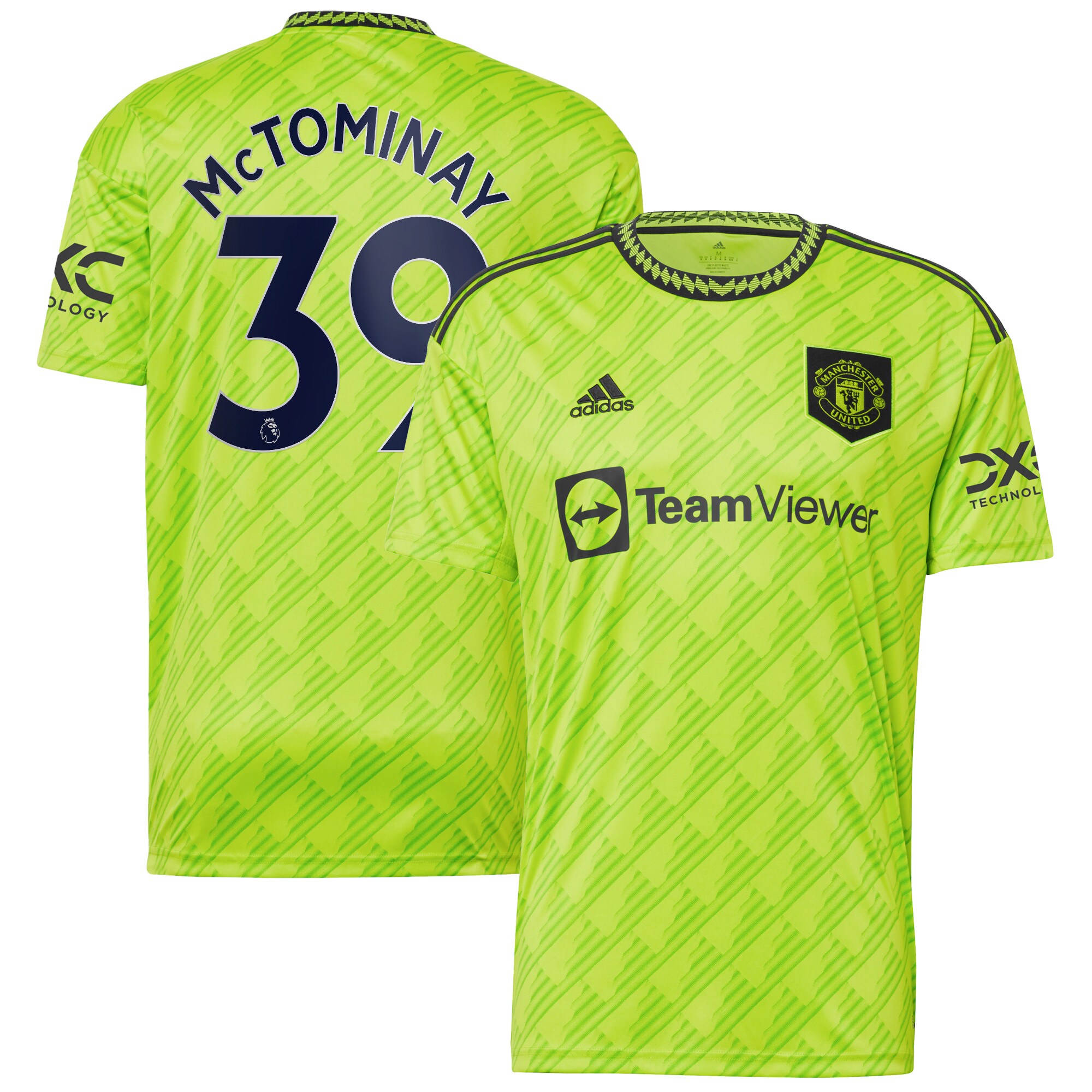 Scott McTominay Manchester United adidas 2022/23 Third Replica Player Jersey - Neon Green