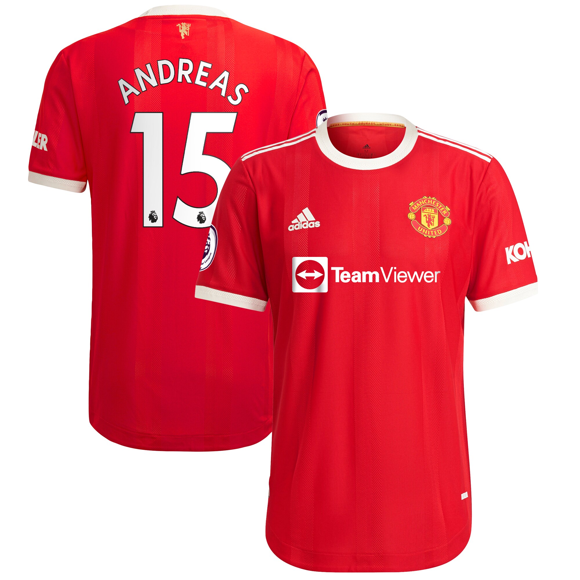 Andreas Pereira Manchester United adidas 2021/22 Home Authentic Player Jersey - Red