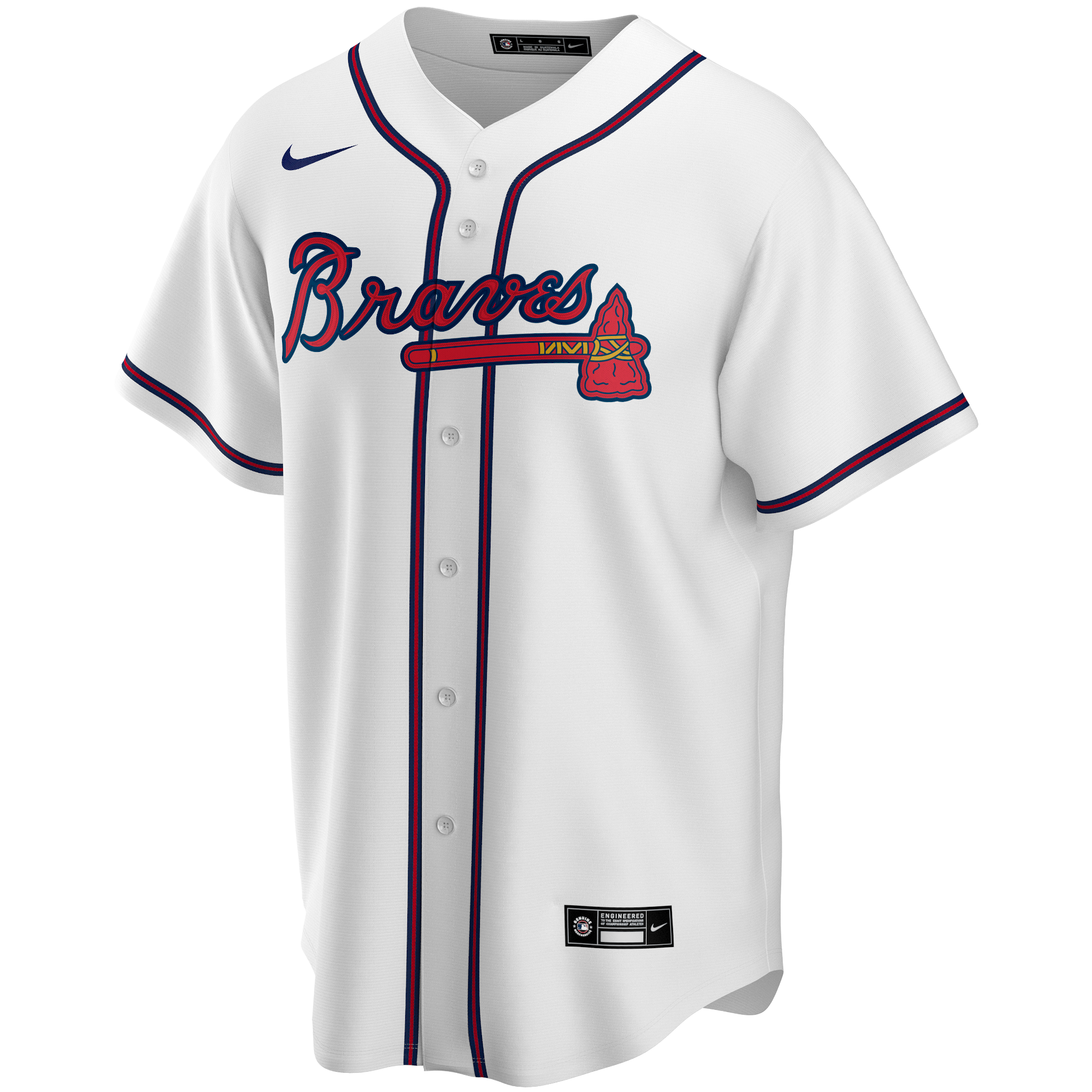 Travis d'Arnaud Youth Jersey - Atlanta Braves Replica Kids Home Jersey
