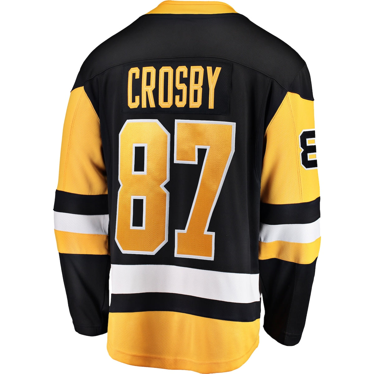 Men's Sidney Crosby Fanatics Penguins Captain Patch Home Breakaway Jersey - Black