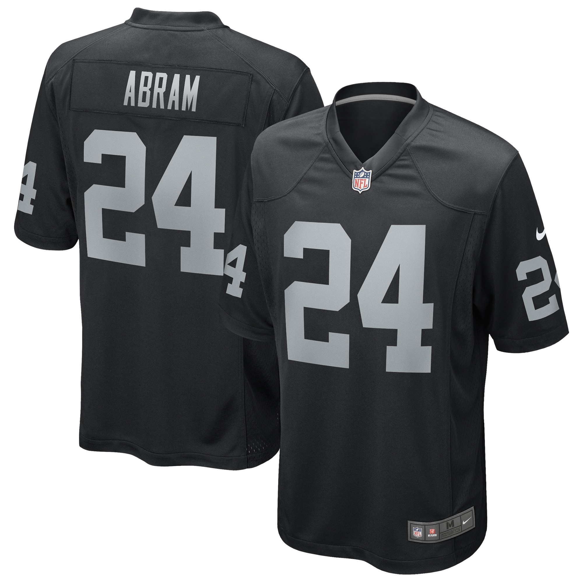Johnathan Abram Las Vegas Raiders Nike Game Player Jersey - Black