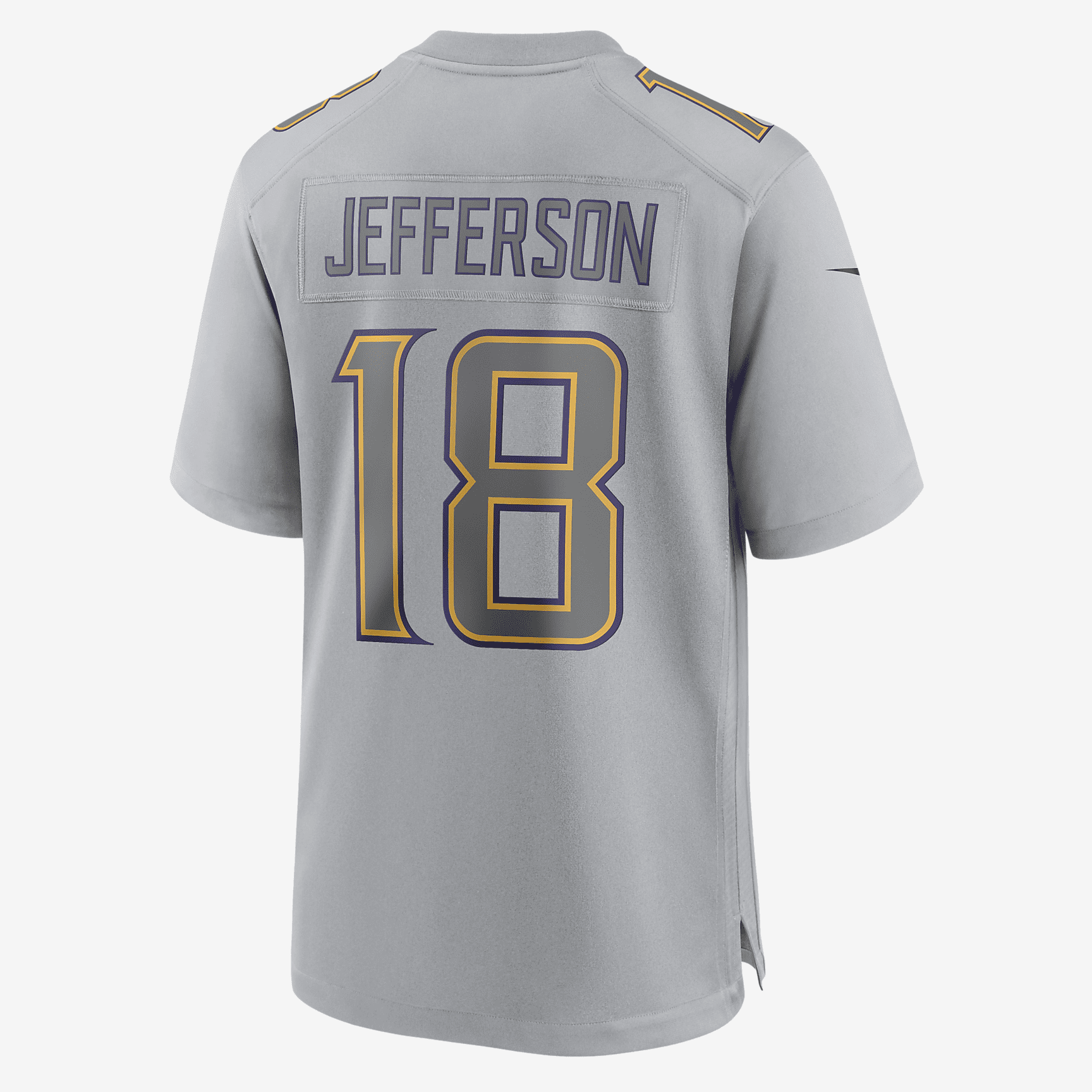 NFL Minnesota Vikings Atmosphere (Justin Jefferson) Men's Fashion Football Jersey - Grey