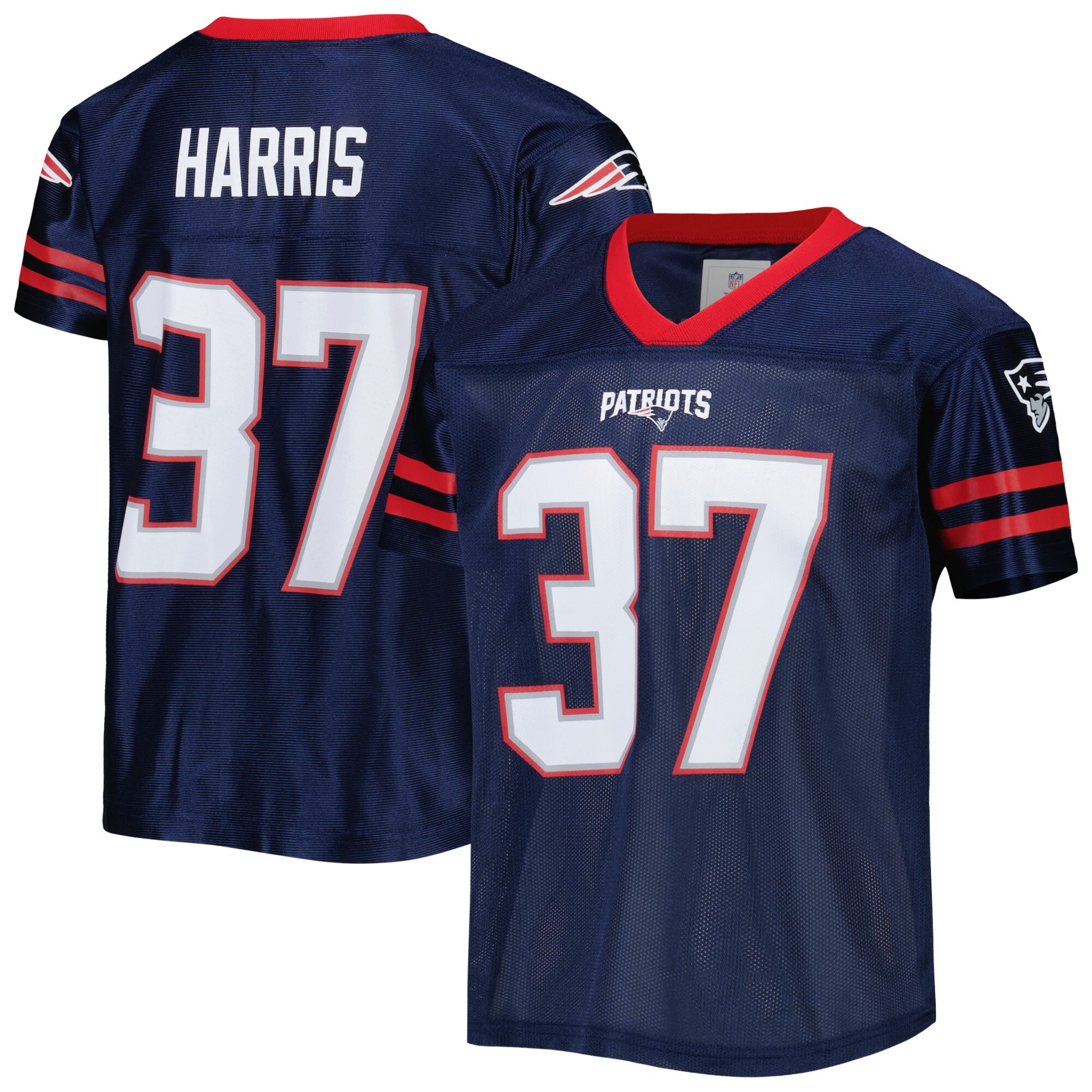 Youth Damien Harris Navy New England Patriots Player Jersey